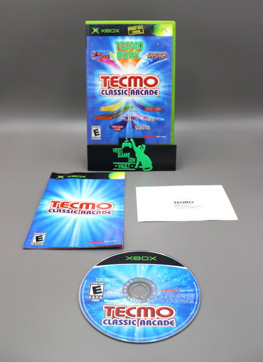 Tecmo Classic Arcade (Microsoft Xbox, 2005) CIB w/Manual & Reg Card!