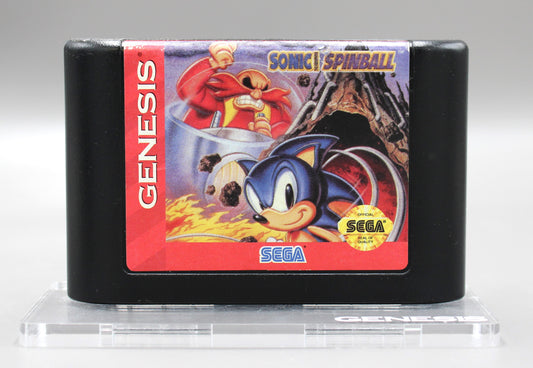 Sonic Spinball - Sonic the Hedgehog Spinball (Sega Genesis) Game Cartridge