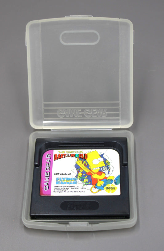 The Simpsons: Bart vs. The World (Sega Game Gear) Cartridge W/Case