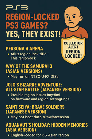 A List of Sony PS3 Video Games that are Region Locked - Oooh with Pictures!