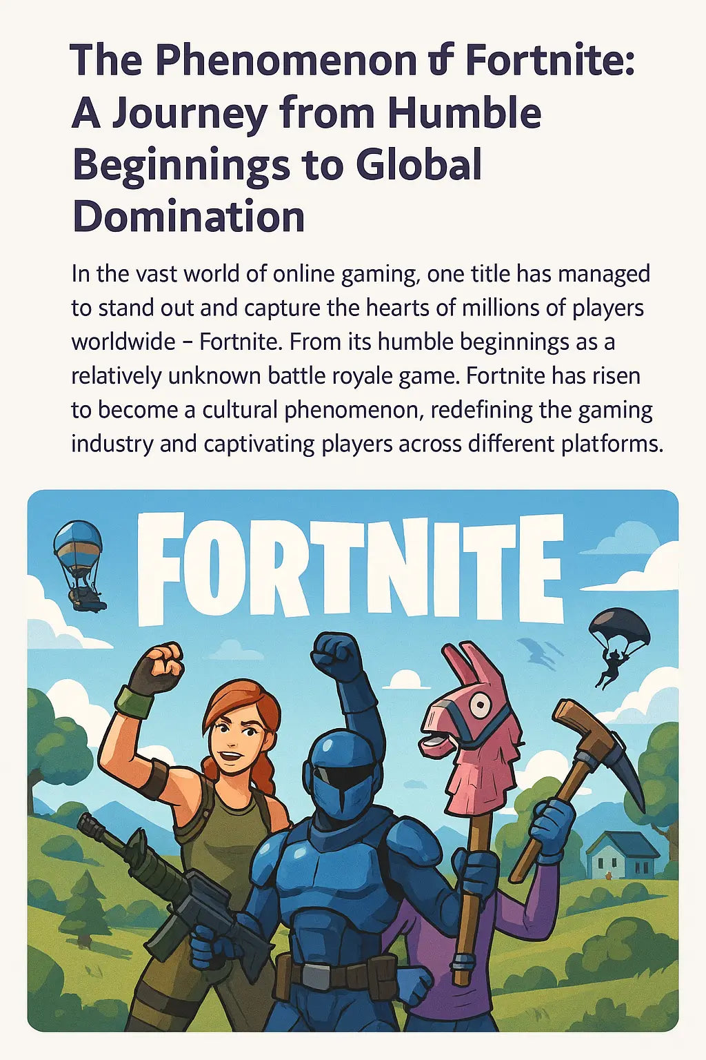 The Phenomenon of Fortnite: A Journey from Humble Beginnings to Global Domination