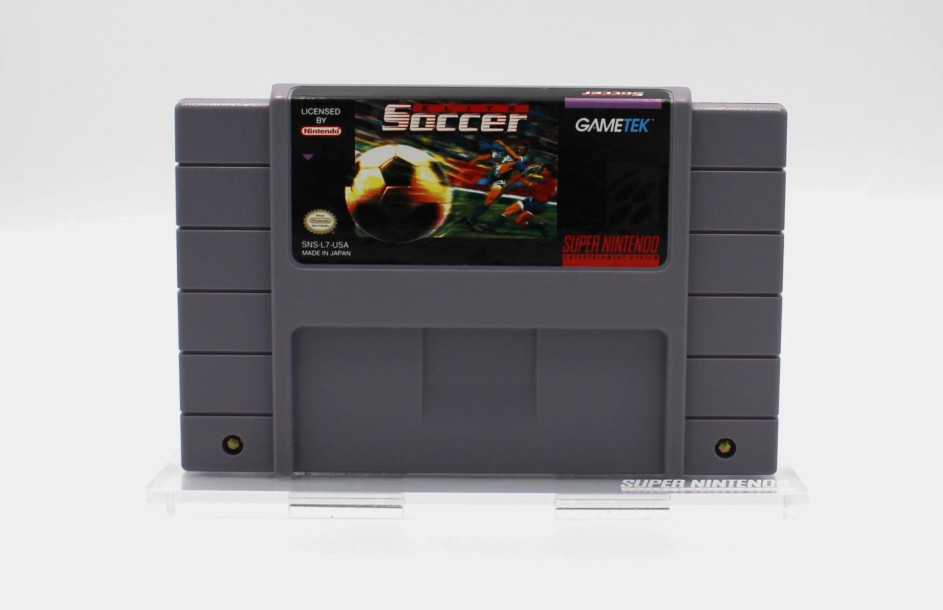 Elite Soccer (Super Nintendo, SNES, 1994) Game Cartridge. Cleaned & Tested!