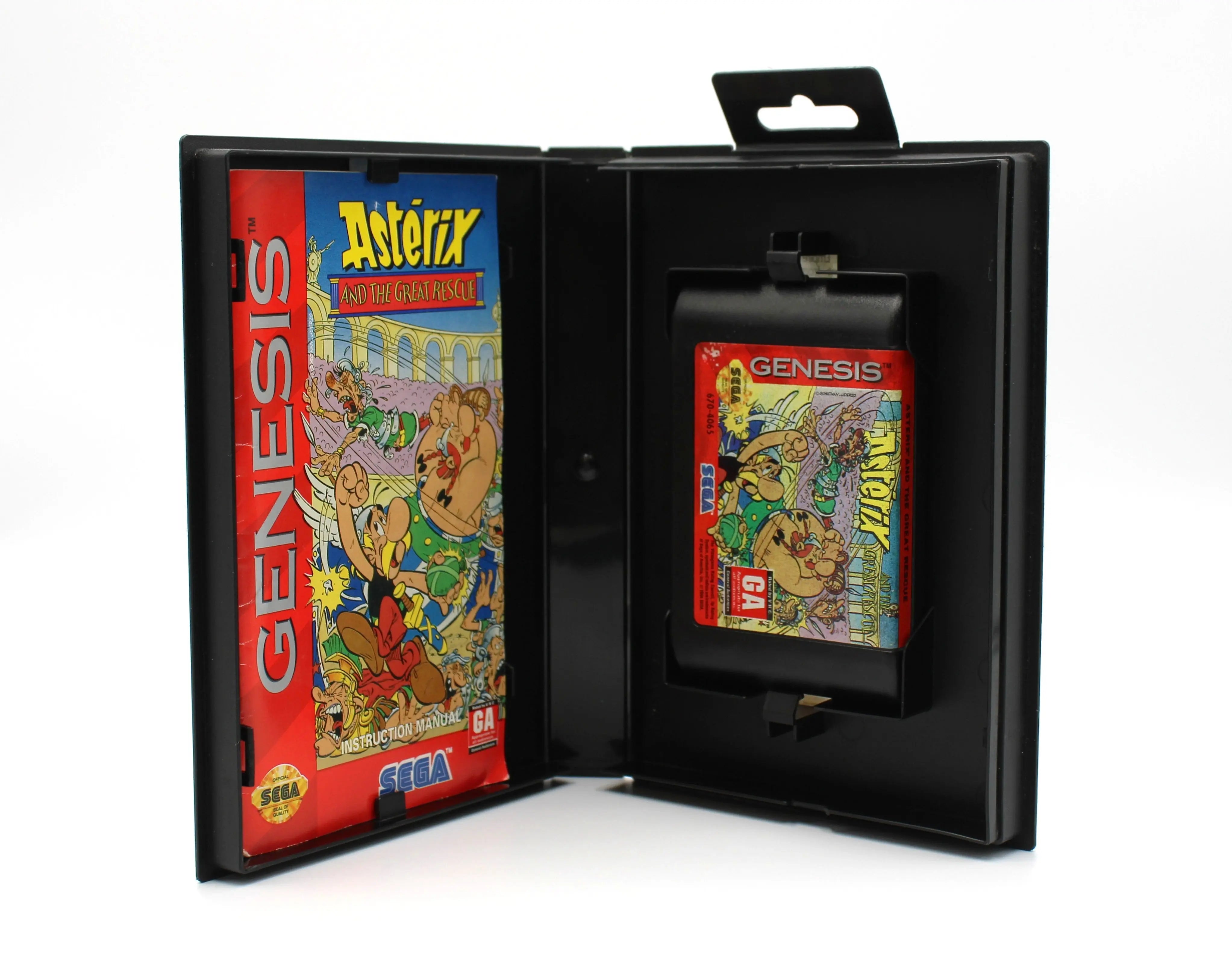 Asterix and the Great Rescue (Sega Genesis, 1994) CIB + Manual! [Hangtab]