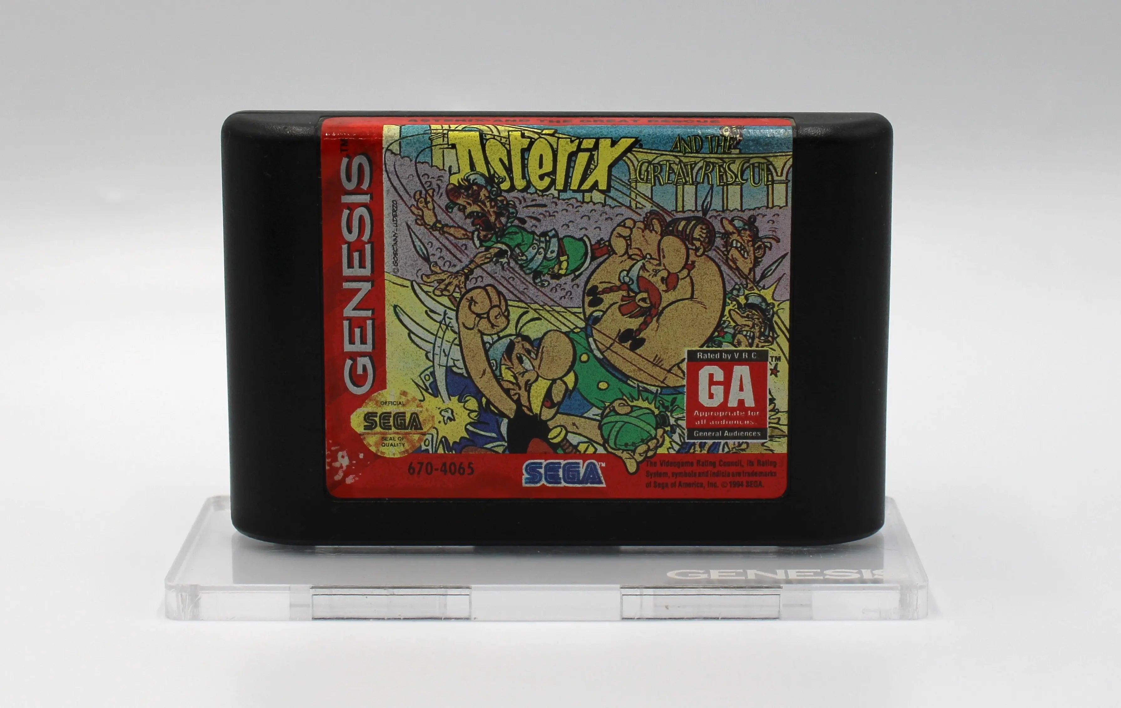 Asterix and the Great Rescue (Sega Genesis, 1994) CIB + Manual! [Hangtab]