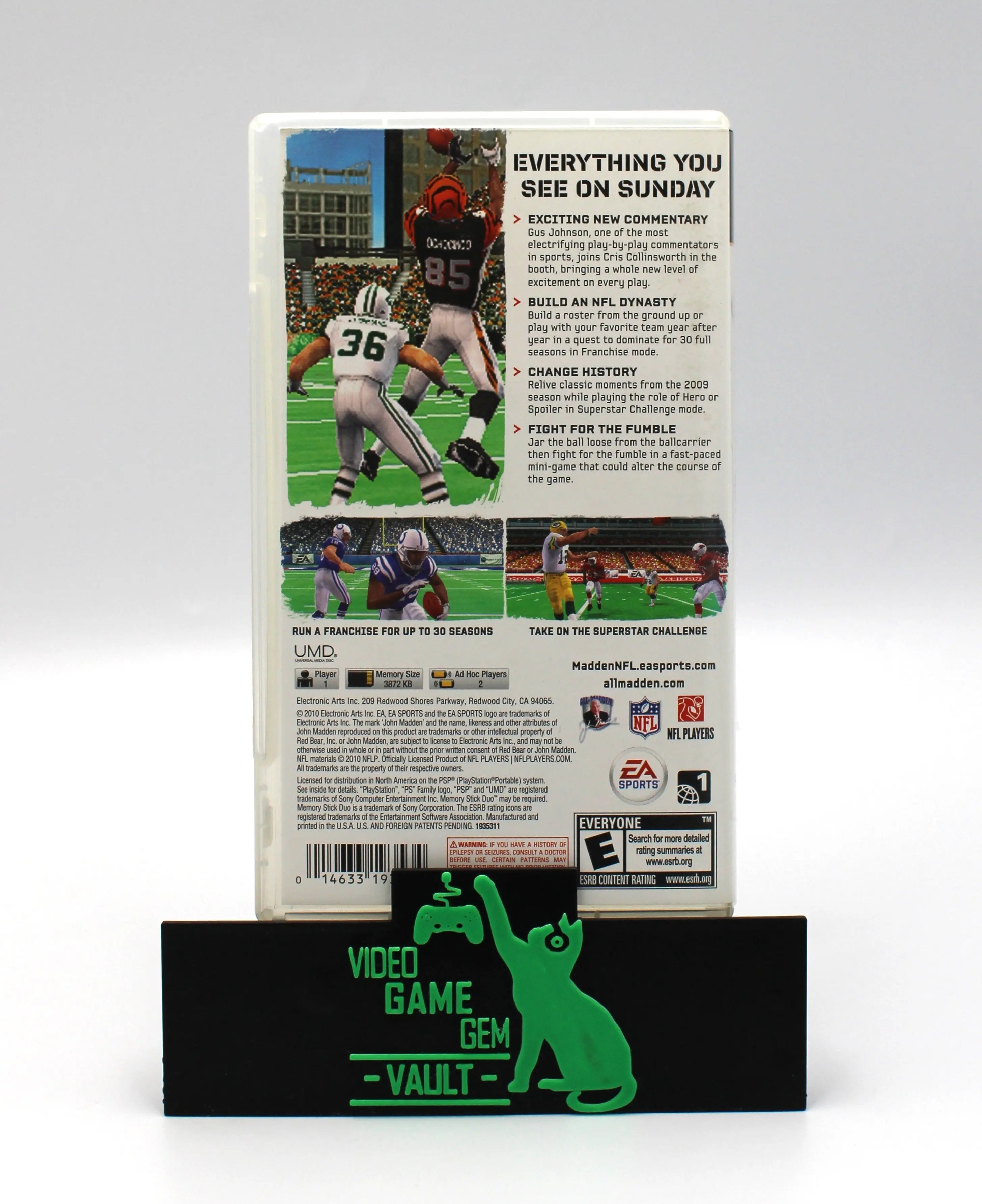 Madden NFL 11 (Sony PSP, 2010) CIB + Manual, Tested!