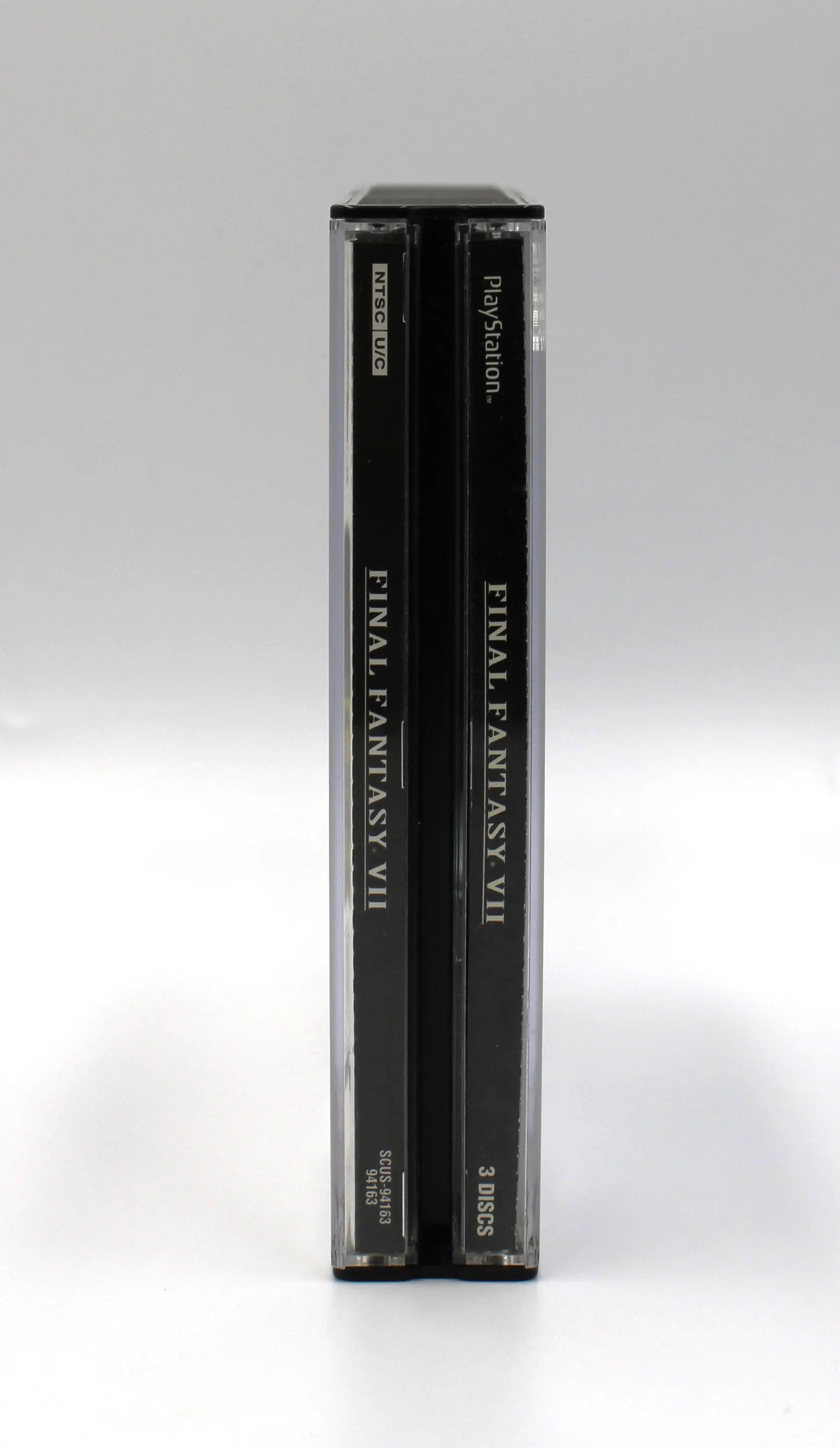 For sale is Final Fantasy VII Misprint Variant on Sony PlayStation 1, PS1. CIB black label. See picture of OEM case bind.