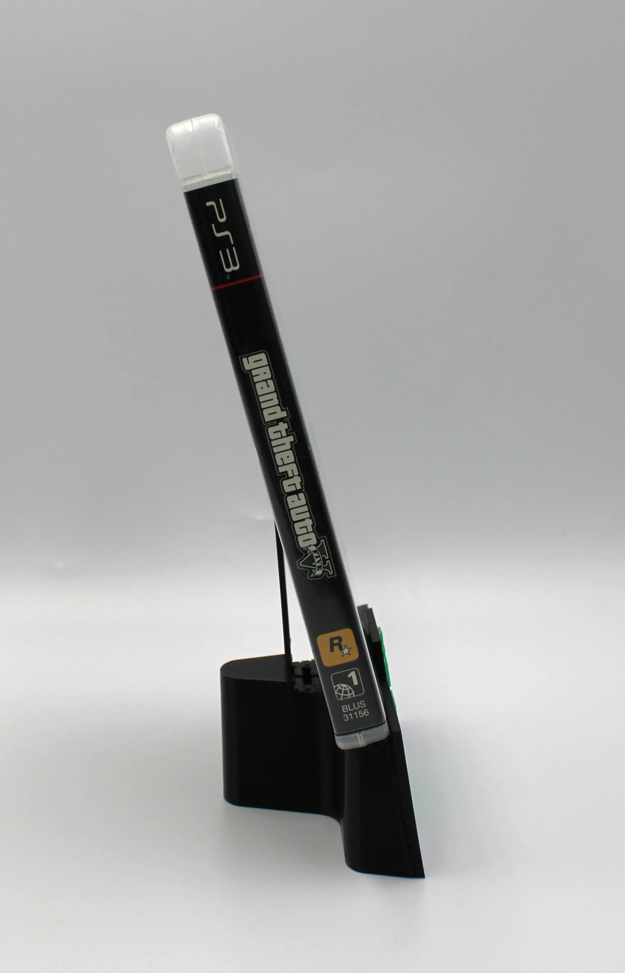 Spine view of Grand Theft Auto V (GTA 5) for PS3 (2013) NTSC-U, showing title and clean condition of case edge