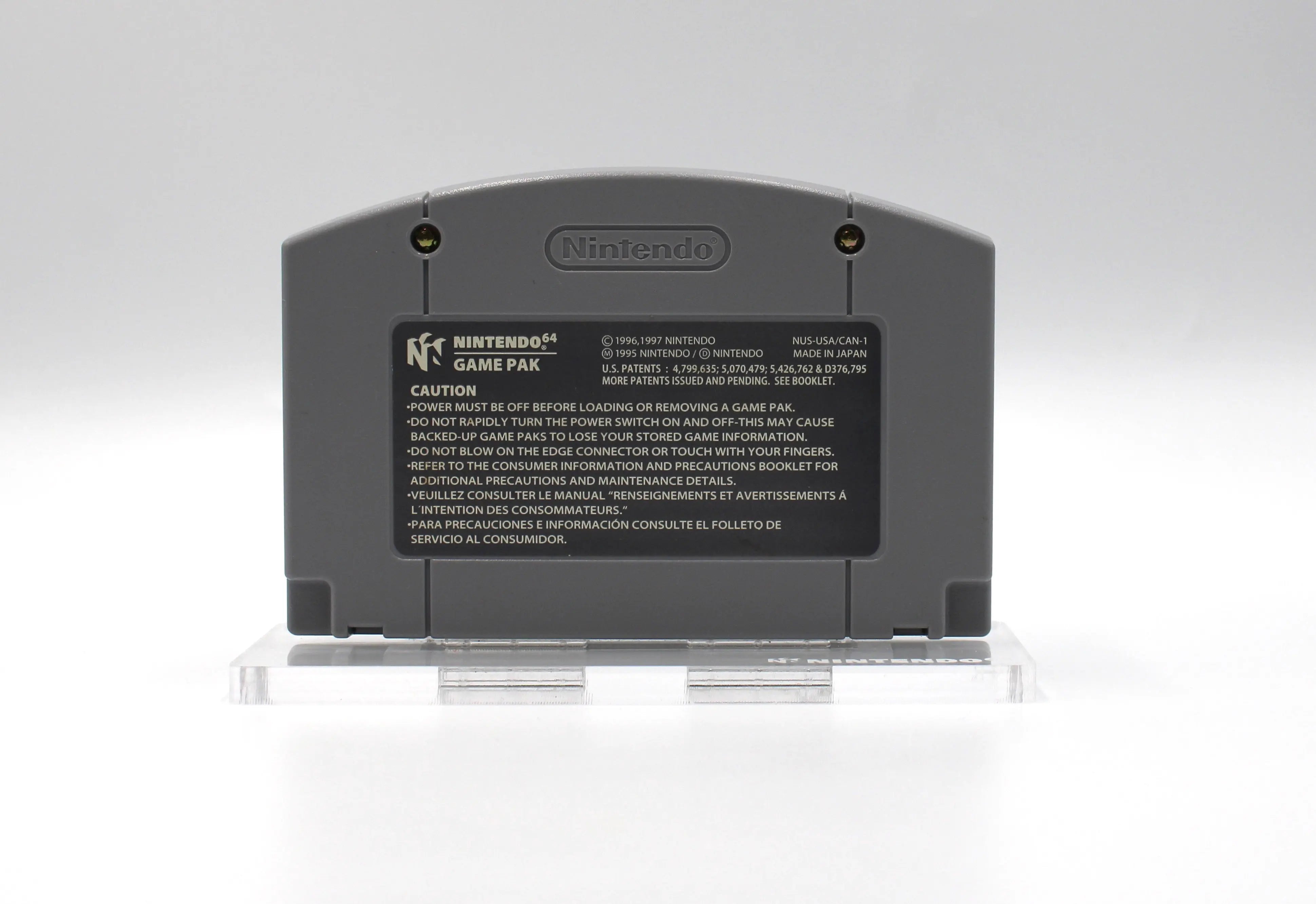 Wayne Gretzky's 3D Hockey (Nintendo 64, N64, 1996) Authentic Game Cartridge USA-1 Variant at videogamegemvault.com