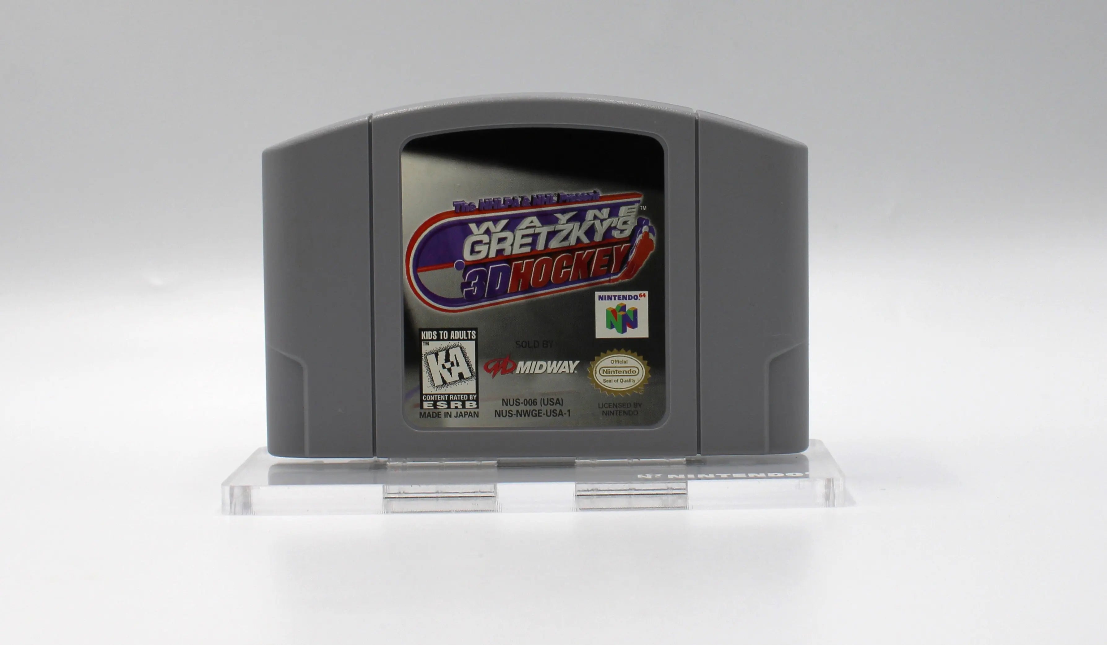 Wayne Gretzky's 3D Hockey (Nintendo 64, N64, 1996) Authentic Game Cartridge USA-1 Variant at videogamegemvault.com