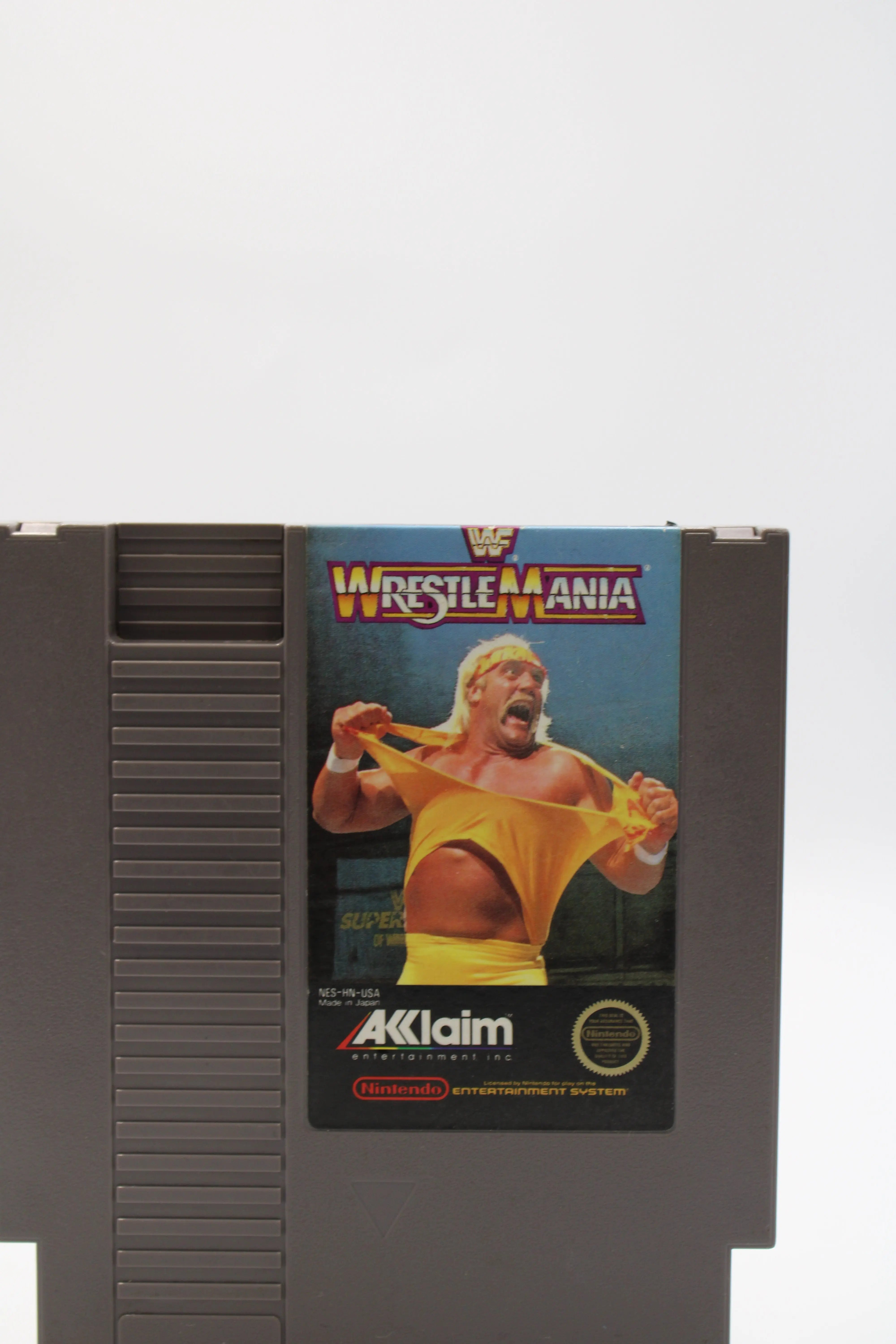 WWF WrestleMania (Nintendo NES, 1988) Game Cartridge, Cleaned & Tested!