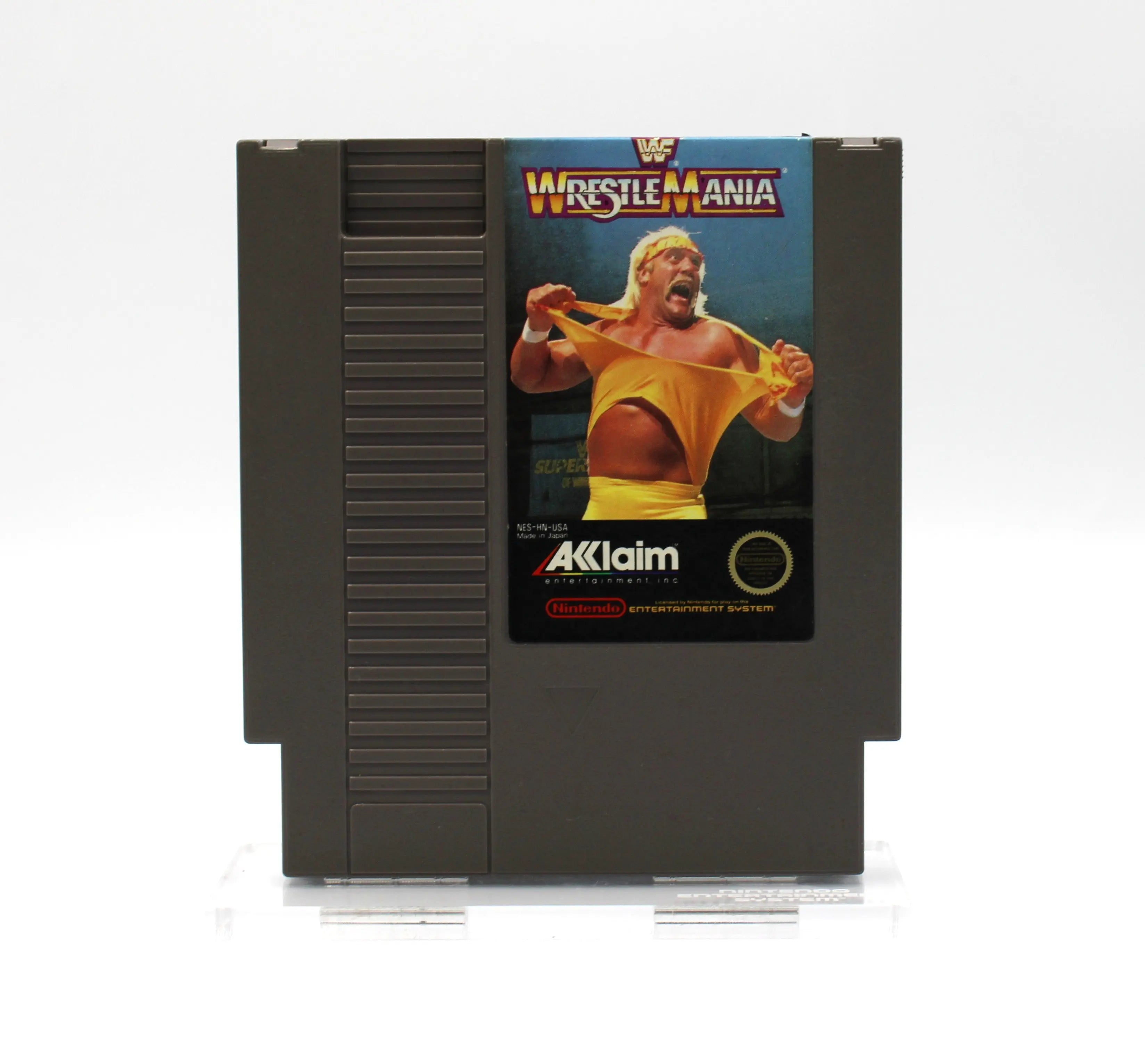 WWF WrestleMania (Nintendo NES, 1988) Game Cartridge, Cleaned & Tested!