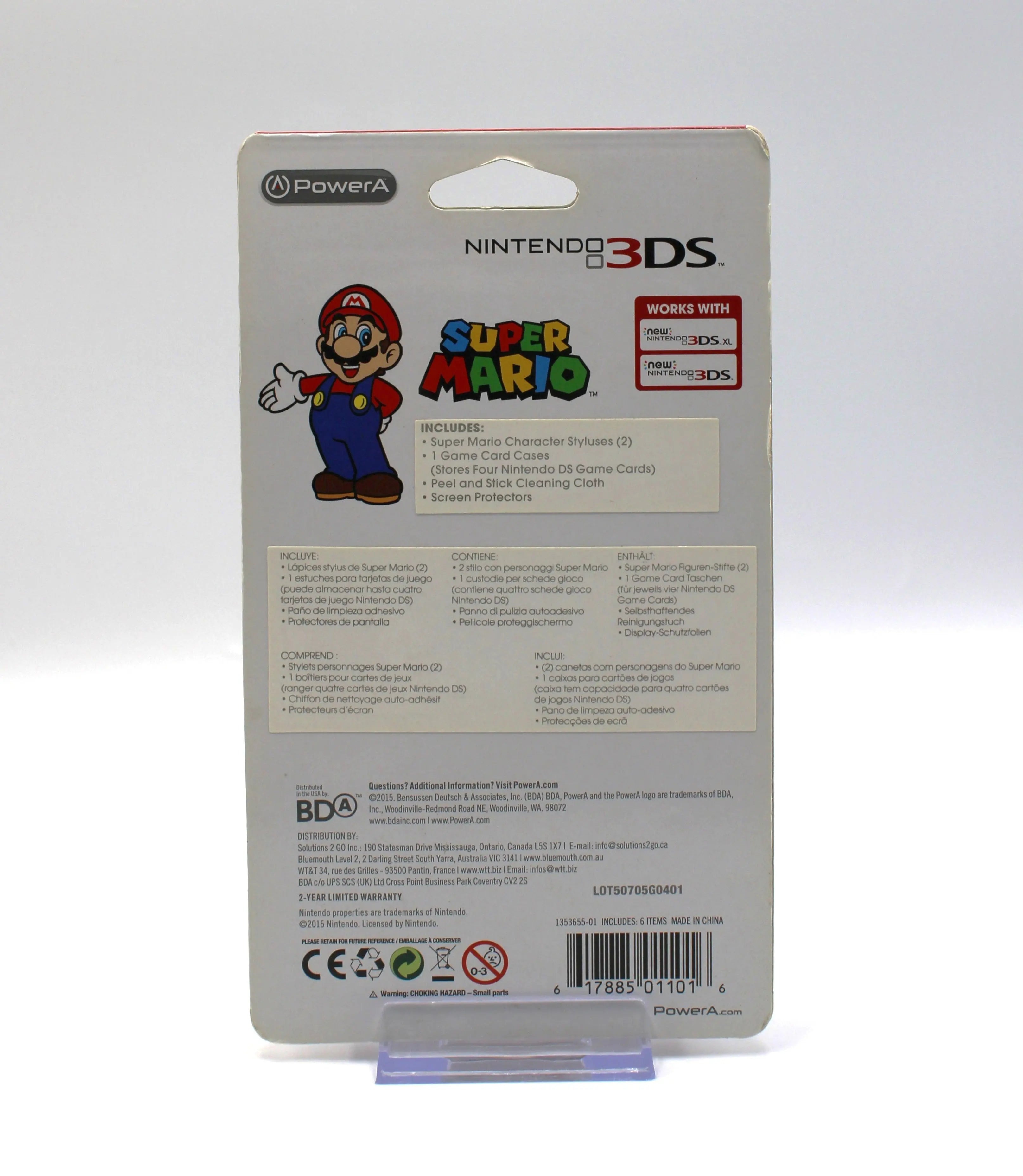 Nintendo 3DS/XL Super Mario Clean & Protect Kit, Princess Peach New/Sealed!