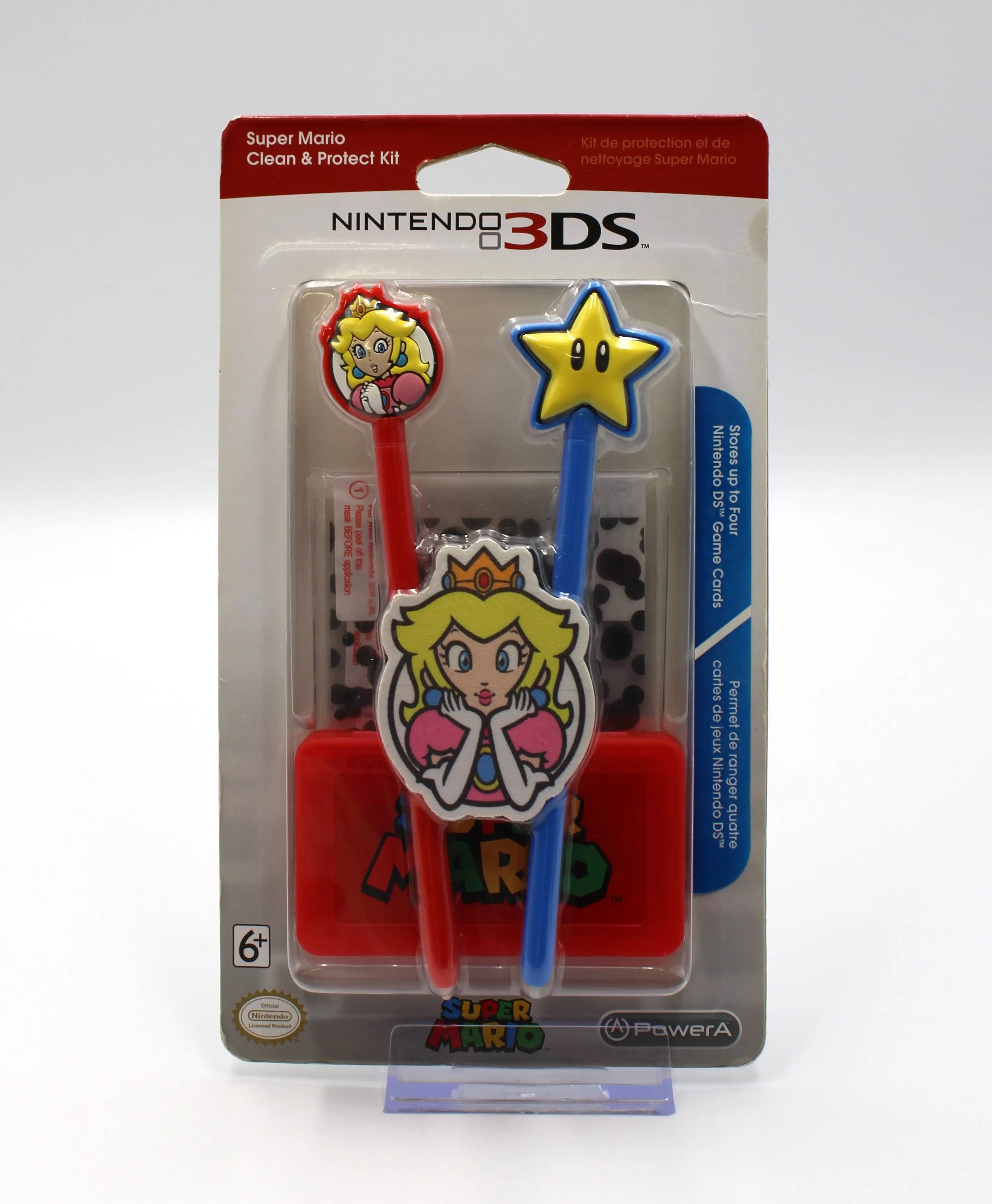 Nintendo 3DS/XL Super Mario Clean & Protect Kit, Princess Peach New/Sealed!