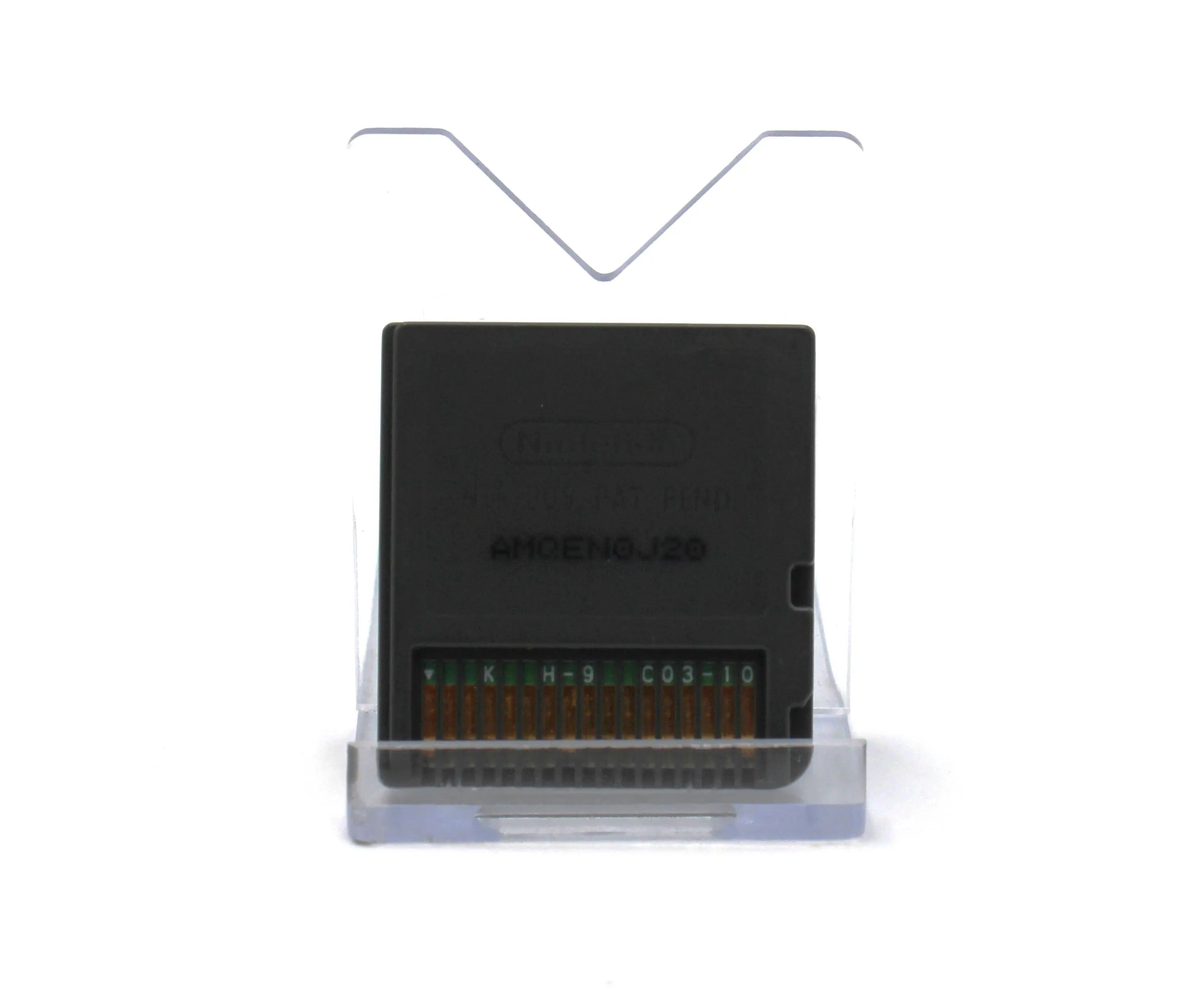 Back of cartridge image view of NTSC-U Mario vs. Donkey Kong 2: March of the Minis complete in box for Nintendo DS. (2006) CIB with all Inserts. Showing back of authentic game cartridge with Nintendo text.