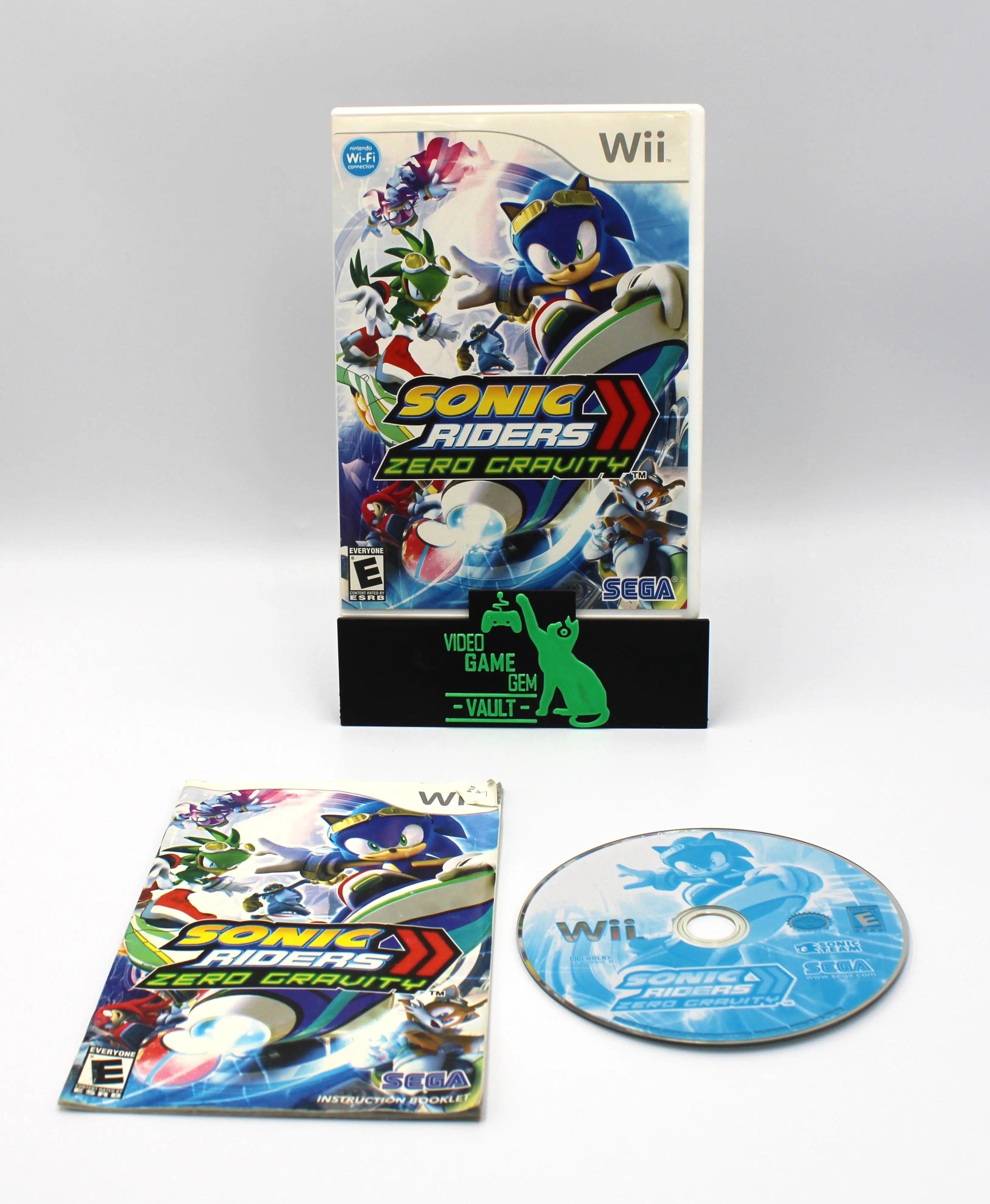 Sonic Riders: Zero Gravity (Nintendo Wii, 2008) CIB + Manual! [Wear]