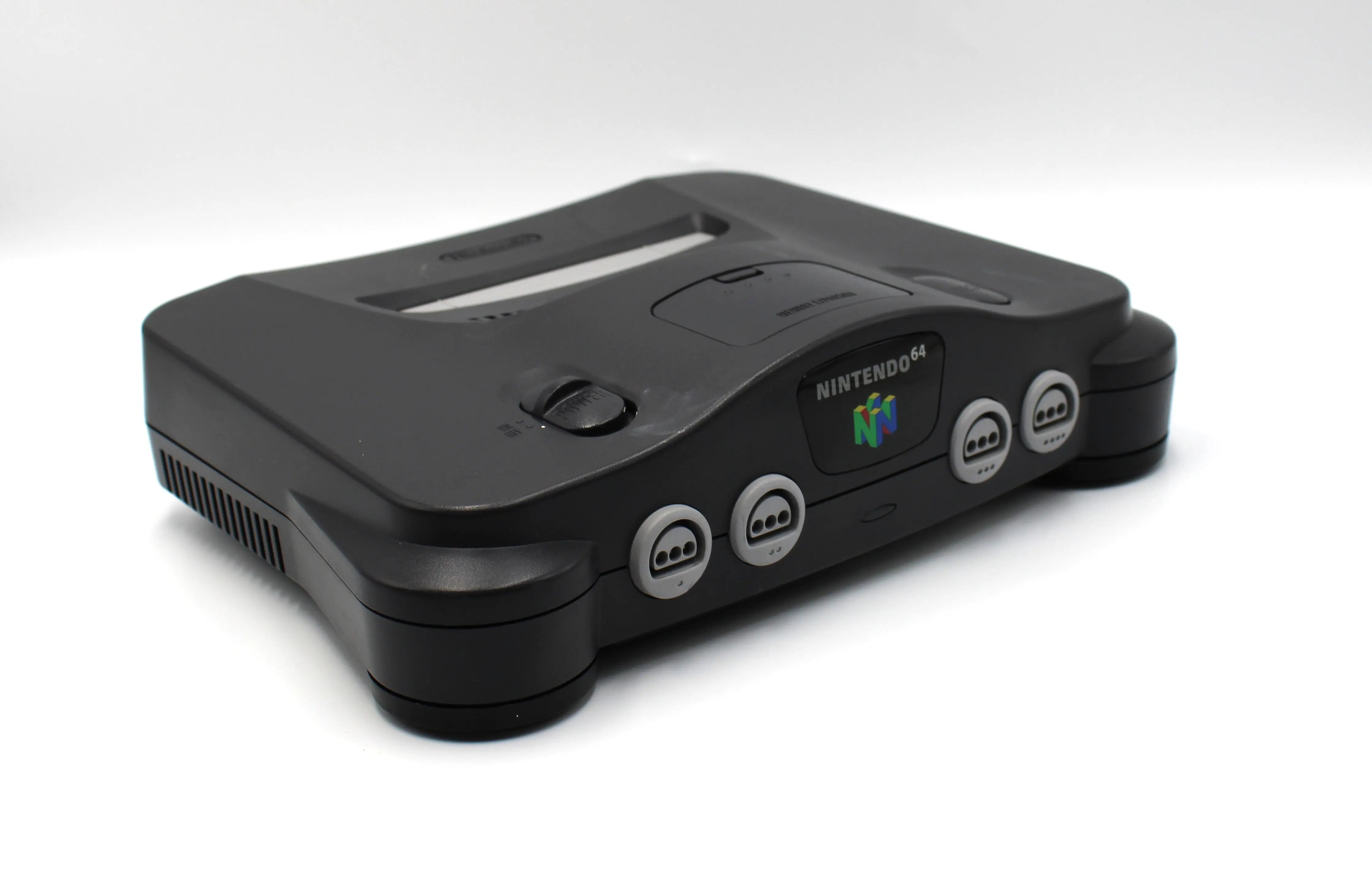 Refurbished Nintendo 64 (N64) Charcoal Grey Console Bundle W/Cables & Controller at videogamegemvault.com