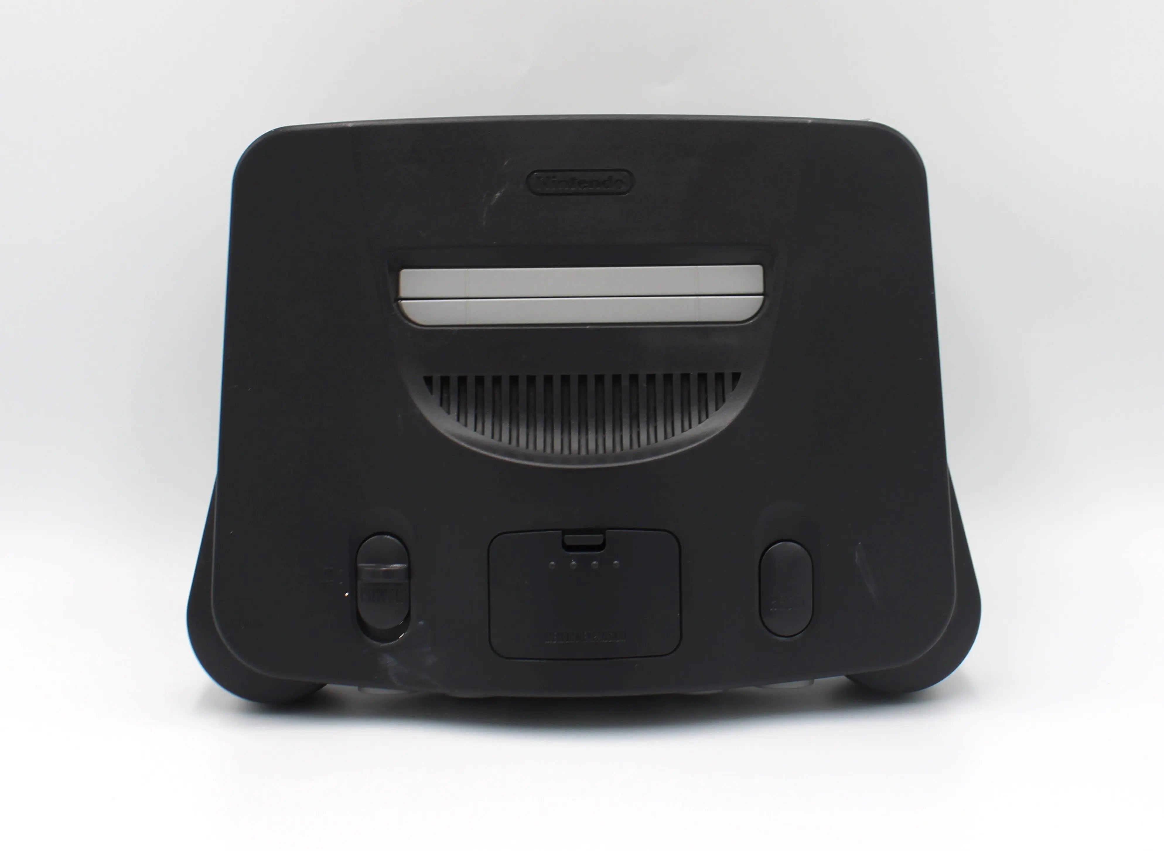 Refurbished Nintendo 64 (N64) Charcoal Grey Console Bundle W/Cables & Controller at videogamegemvault.com