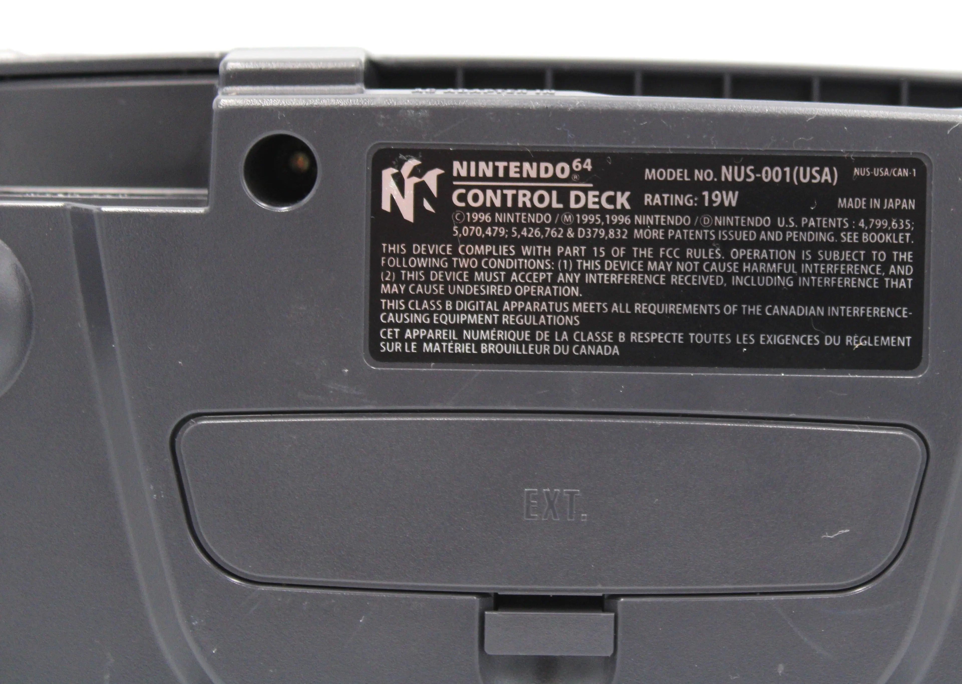 Refurbished Nintendo 64 (N64) Charcoal Grey Console Bundle W/Cables & Controller at videogamegemvault.com