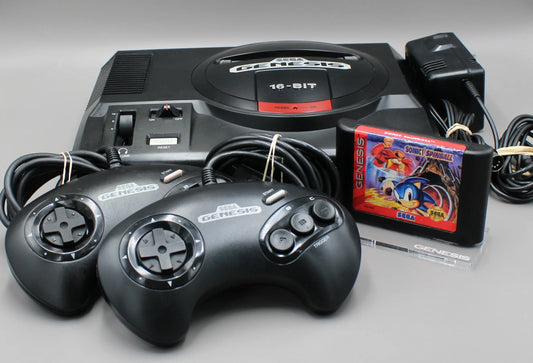 Restored, Recapped Sega Genesis Model 1 (MK-1601) w/2 OEM Controllers ...