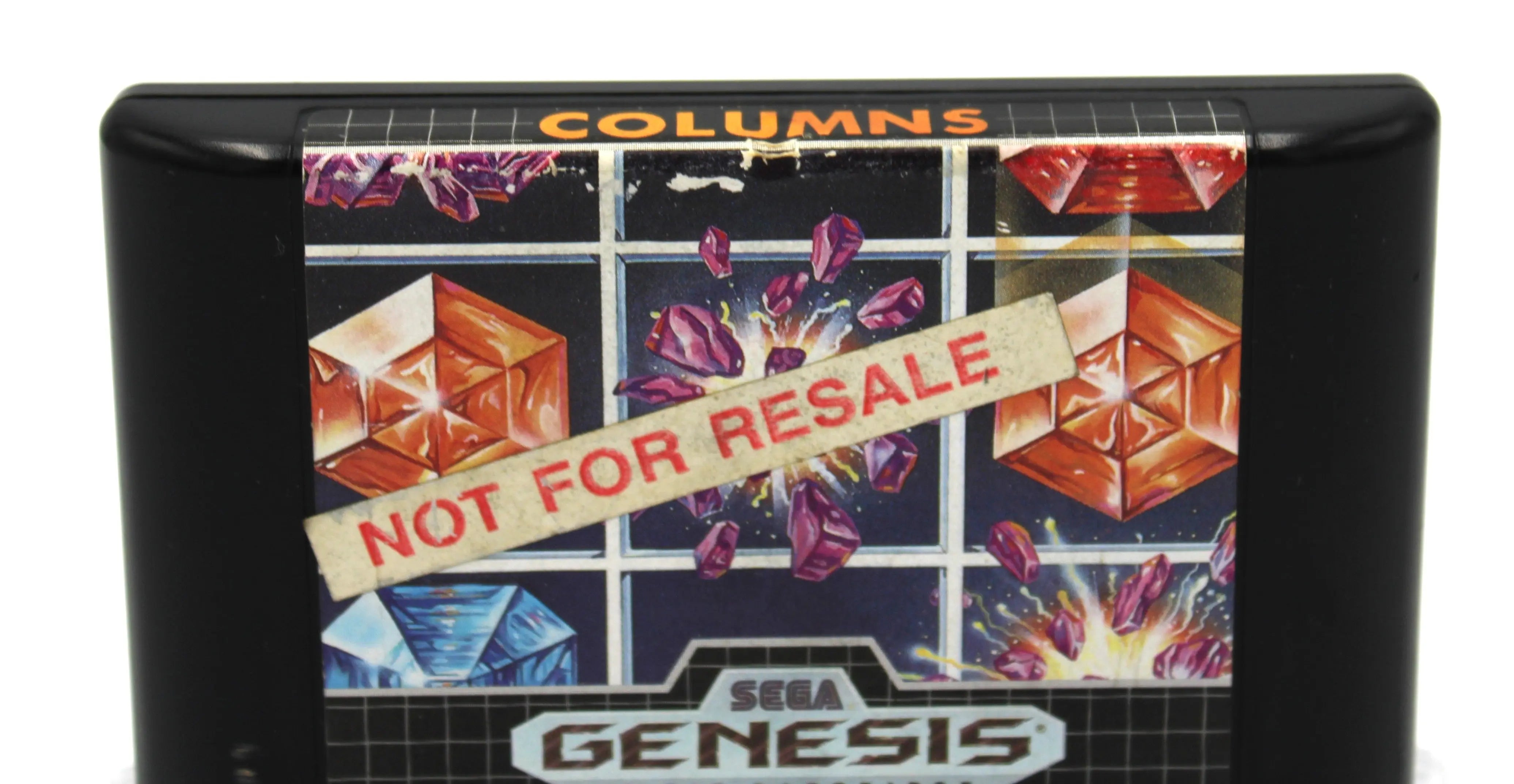 Columns - Not For Resale Variant (Sega Genesis, 1990) Authentic Game Cartridge