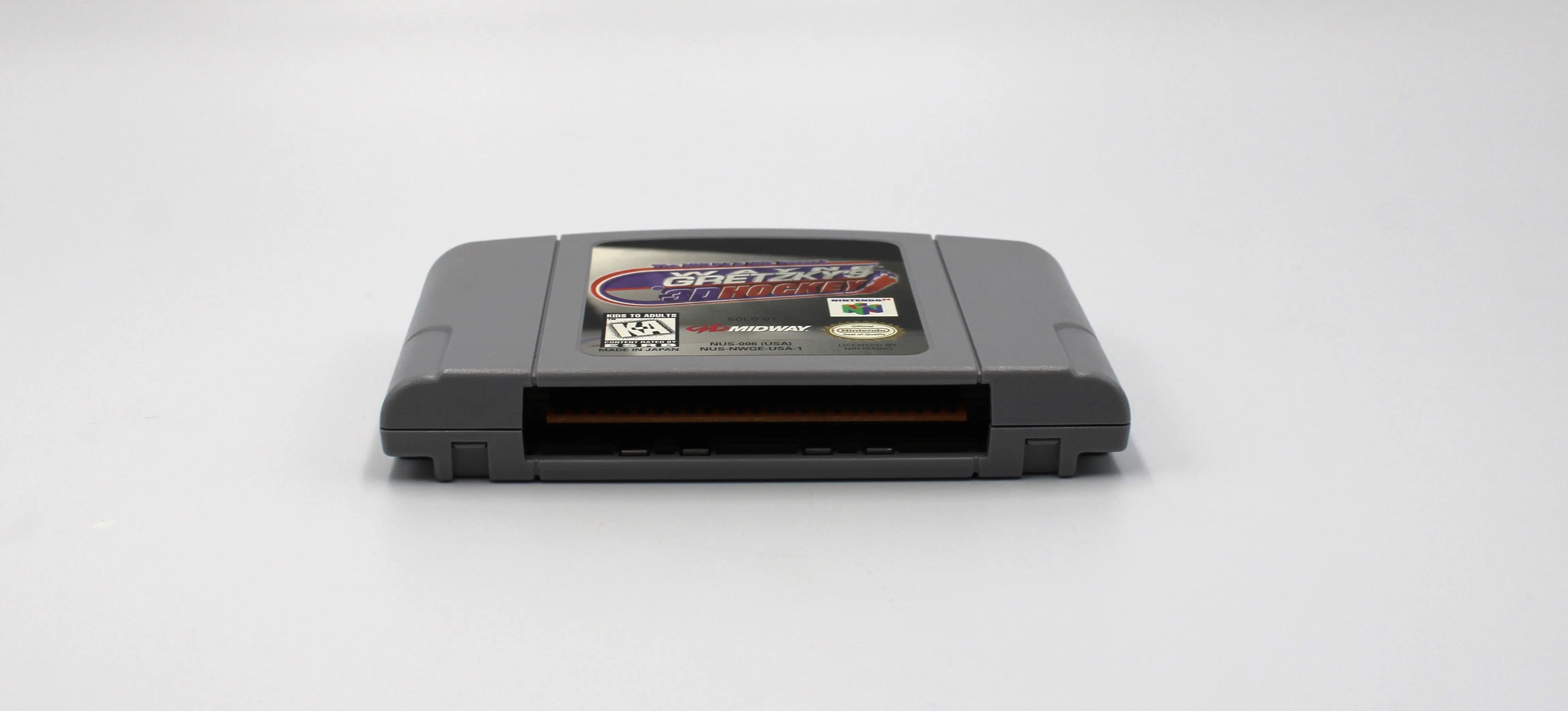 Wayne Gretzky's 3D Hockey (Nintendo 64, N64, 1996) Authentic Game Cartridge USA-1 Variant at videogamegemvault.com