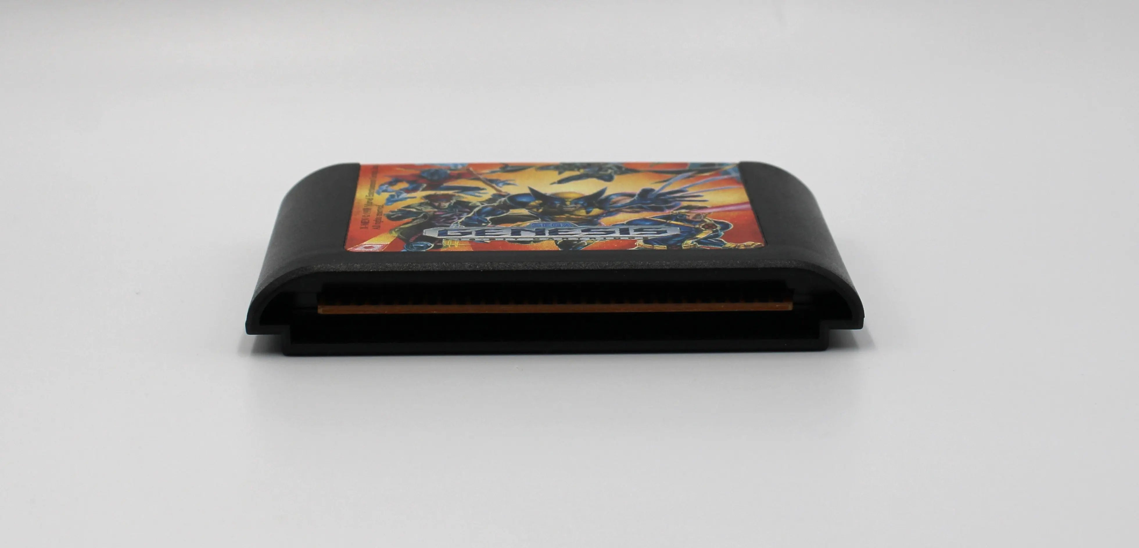 For sale online at video gamegemvailt.com is a refurbished copy of X-Men on Sega Genesis with case, artwork, and manual. See bottom of the cartridge.