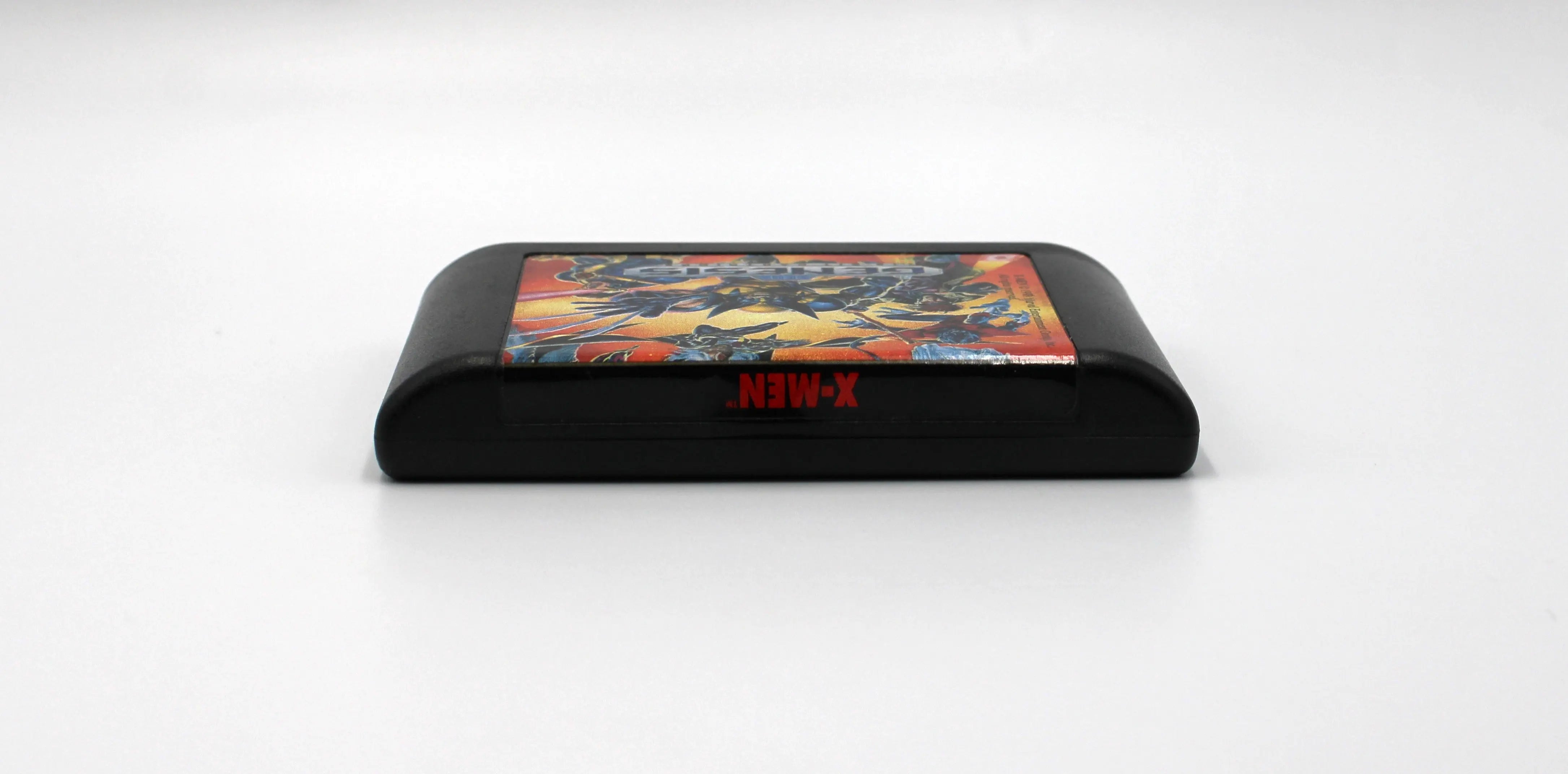For sale online at video gamegemvailt.com is a refurbished copy of X-Men on Sega Genesis with case, artwork, and manual. See top label of game cartridge.