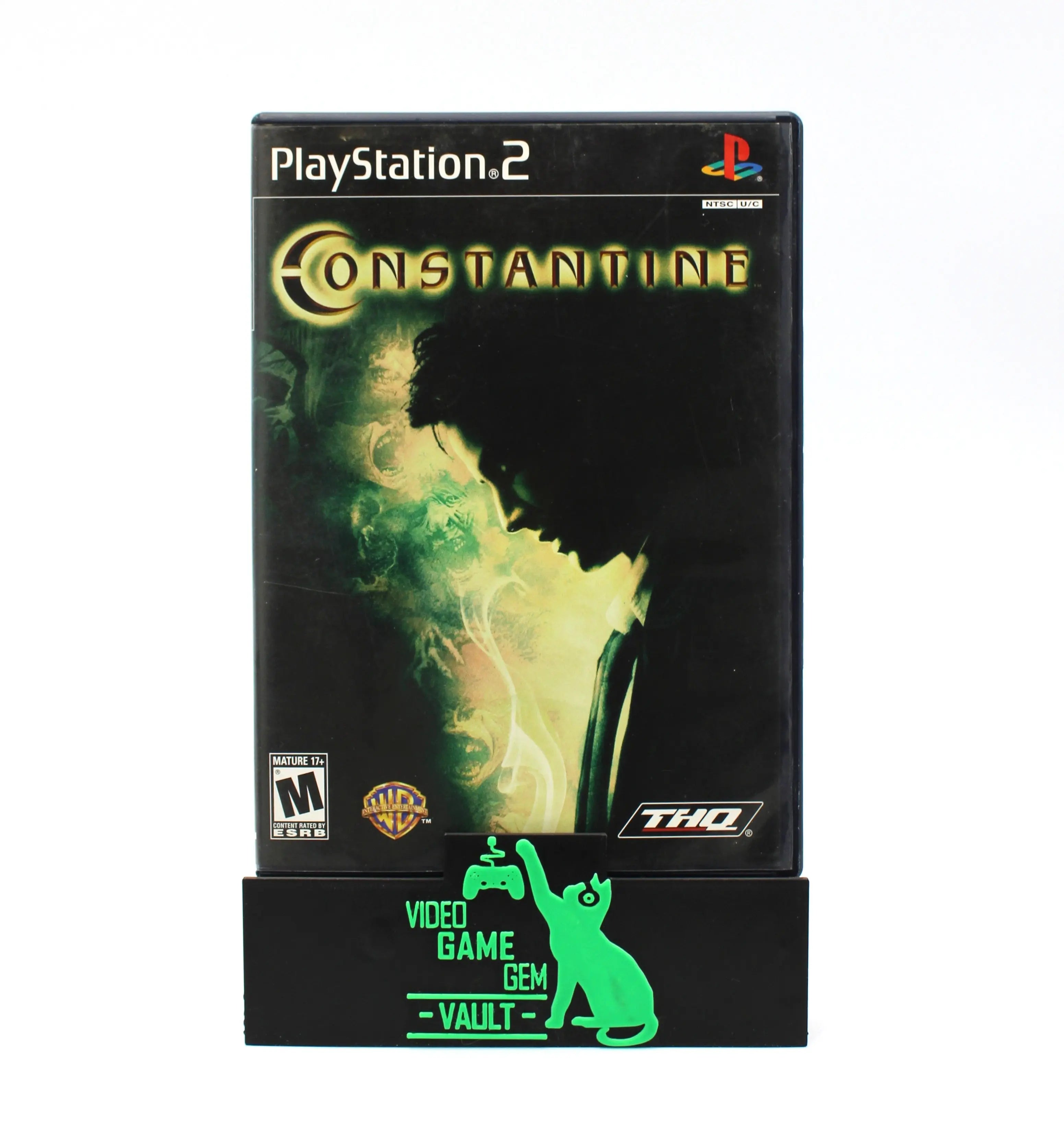 Front cover image of Constantine for Sony PlayStation 2 PS2 (2005), NTSC-U edition.