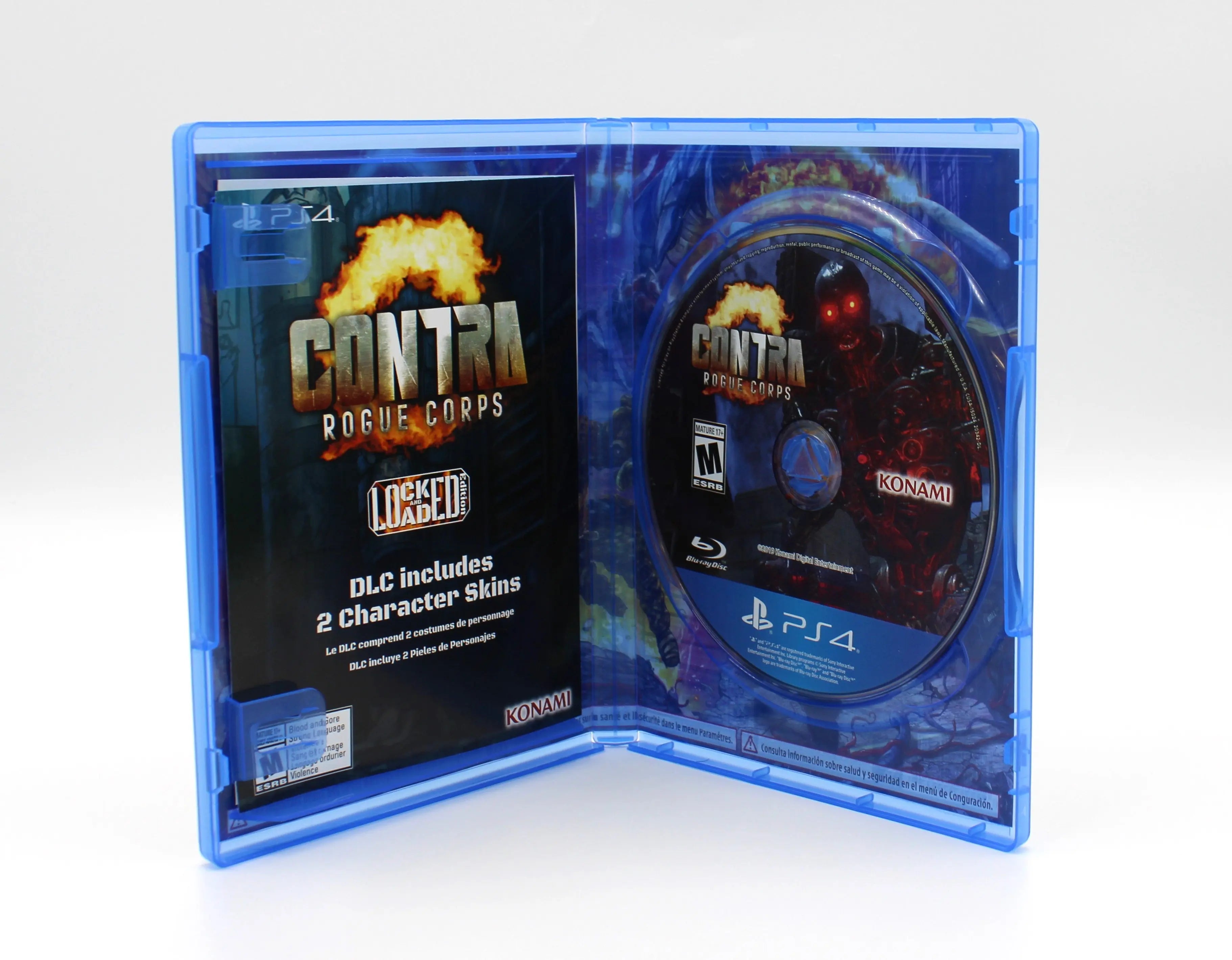 For sale online is Contra Rogue Corps for Sony PlayStation 4, CIB. See picture of opened OEM case with inserts and game disc.