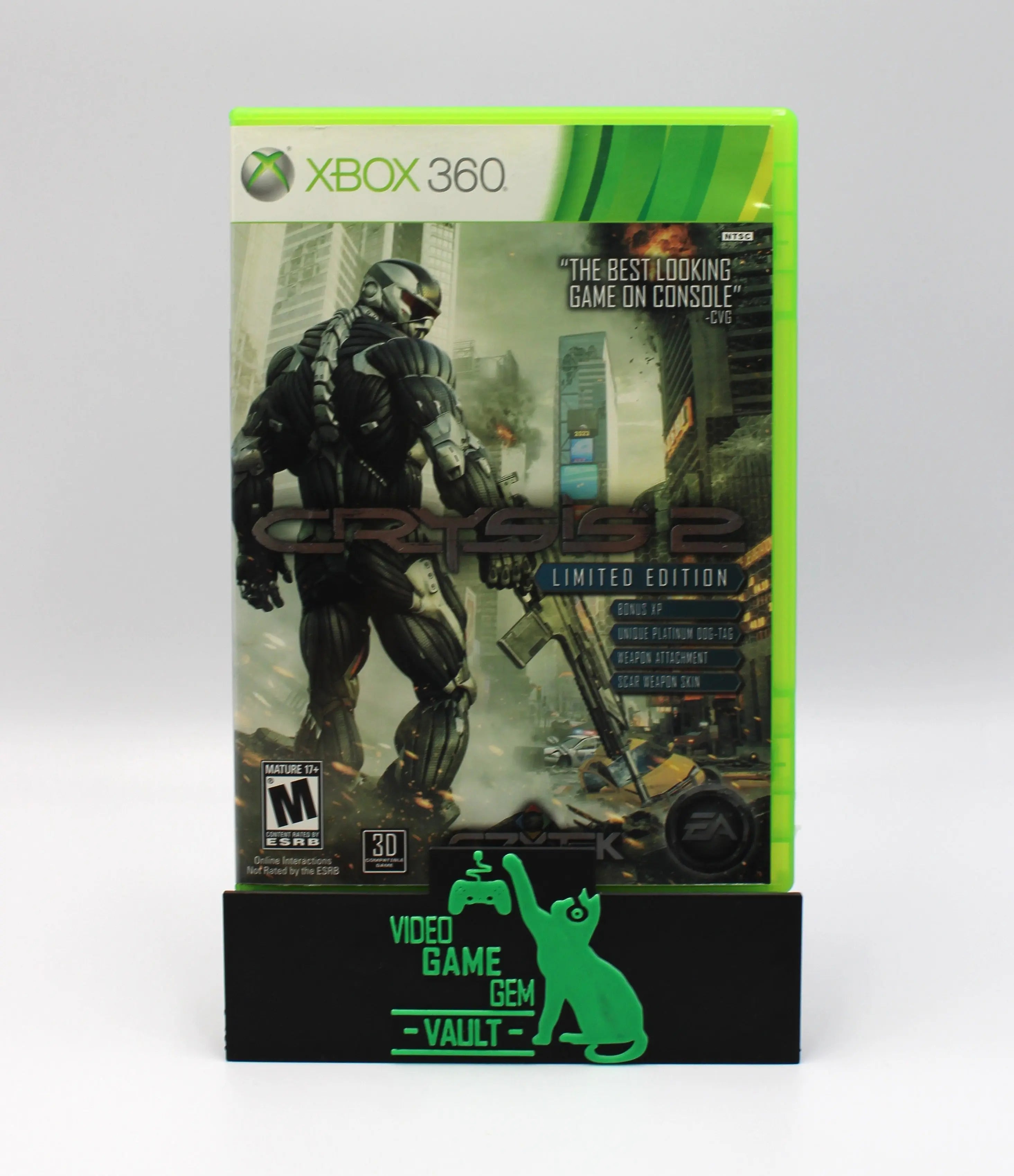 Crysis 2: Limited Edition (Microsoft Xbox 360, 2011) CIB + Manual