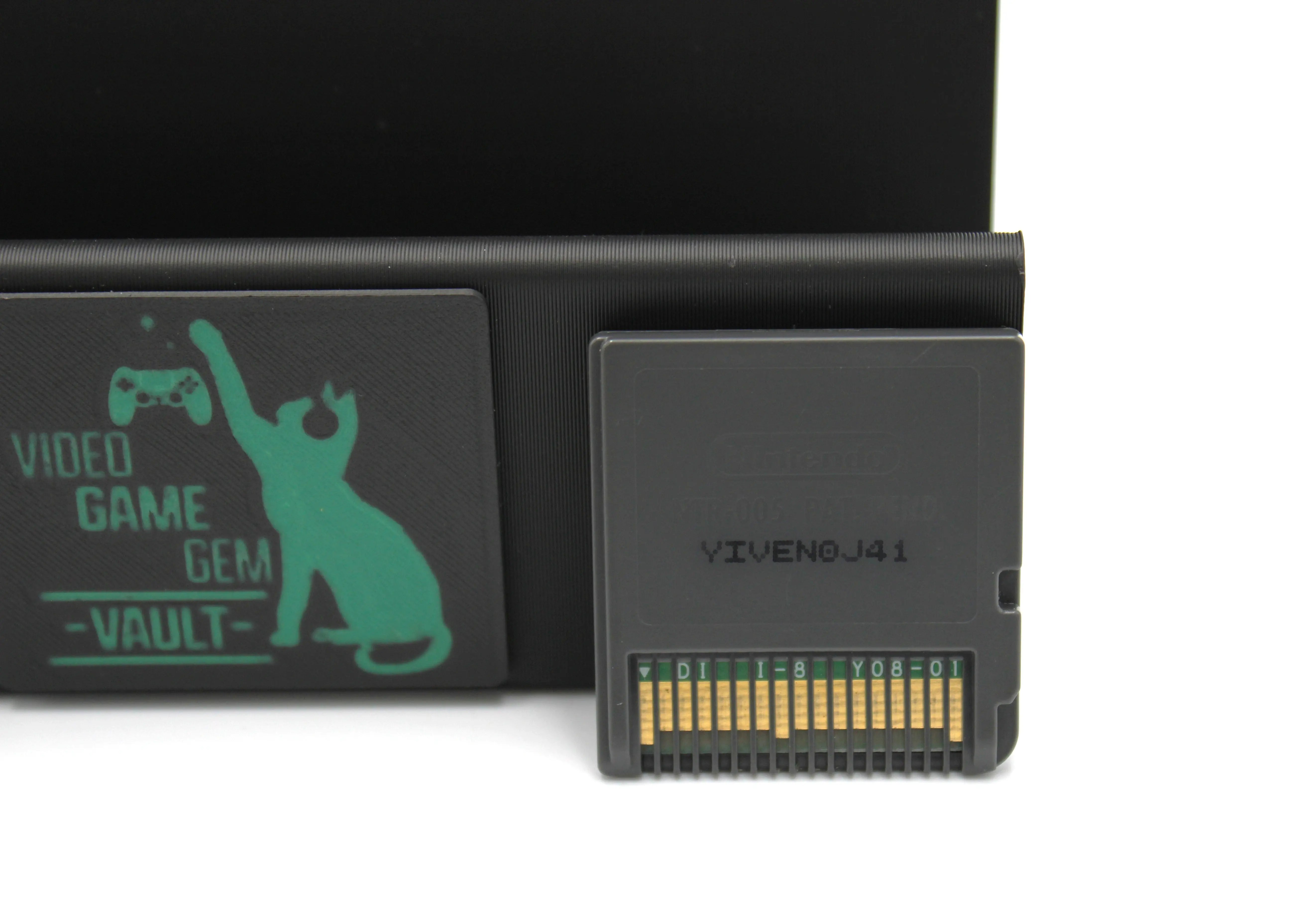 Rear view of the authentic Dragon Quest IV: Chapters of the Chosen Nintendo DS cartridge – NTSC‑U (2008), displaying the serial number, region code, and Nintendo imprint.