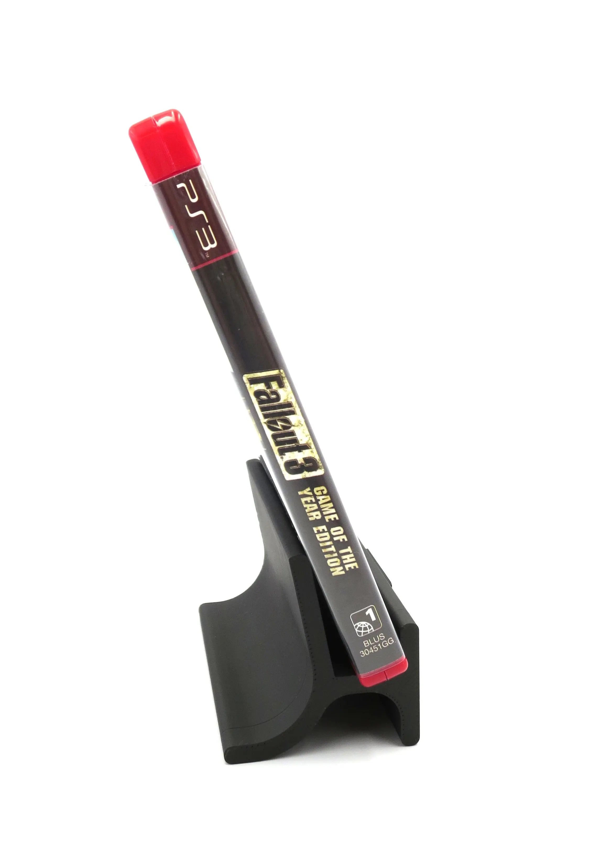 Spine view of case for 'Fallout 3' Game of the year edition G.OT.Y.E Greatest Hits Complete in box for the Sony PlayStation 3 on a white background. PS3 and game title text are visually clear.