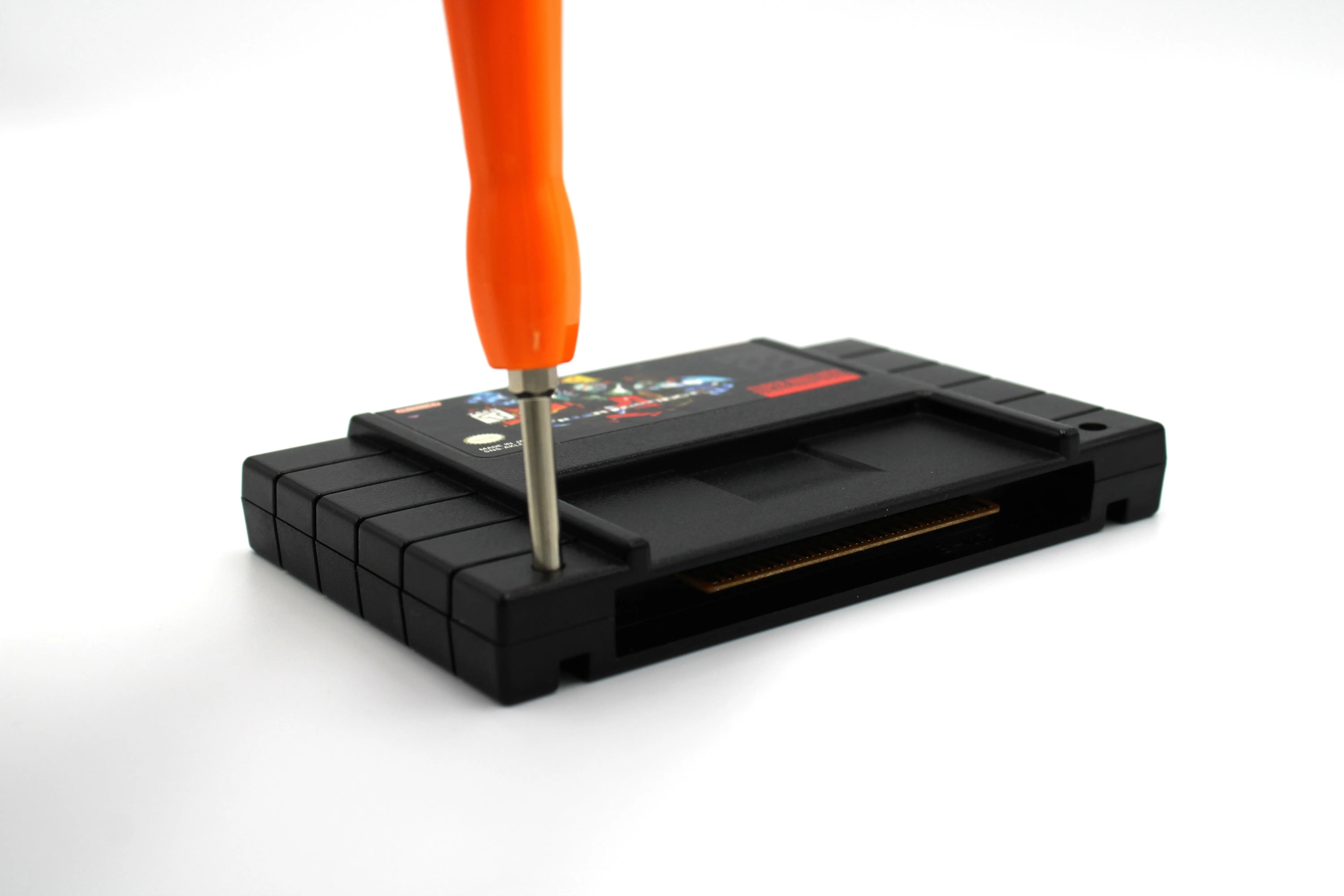 4.5mm & 3.8mm Nintendo Sega Gamebit Tool Orange Dual Set, Removable, Combo - 2 in 1 Video Game Gem Vault