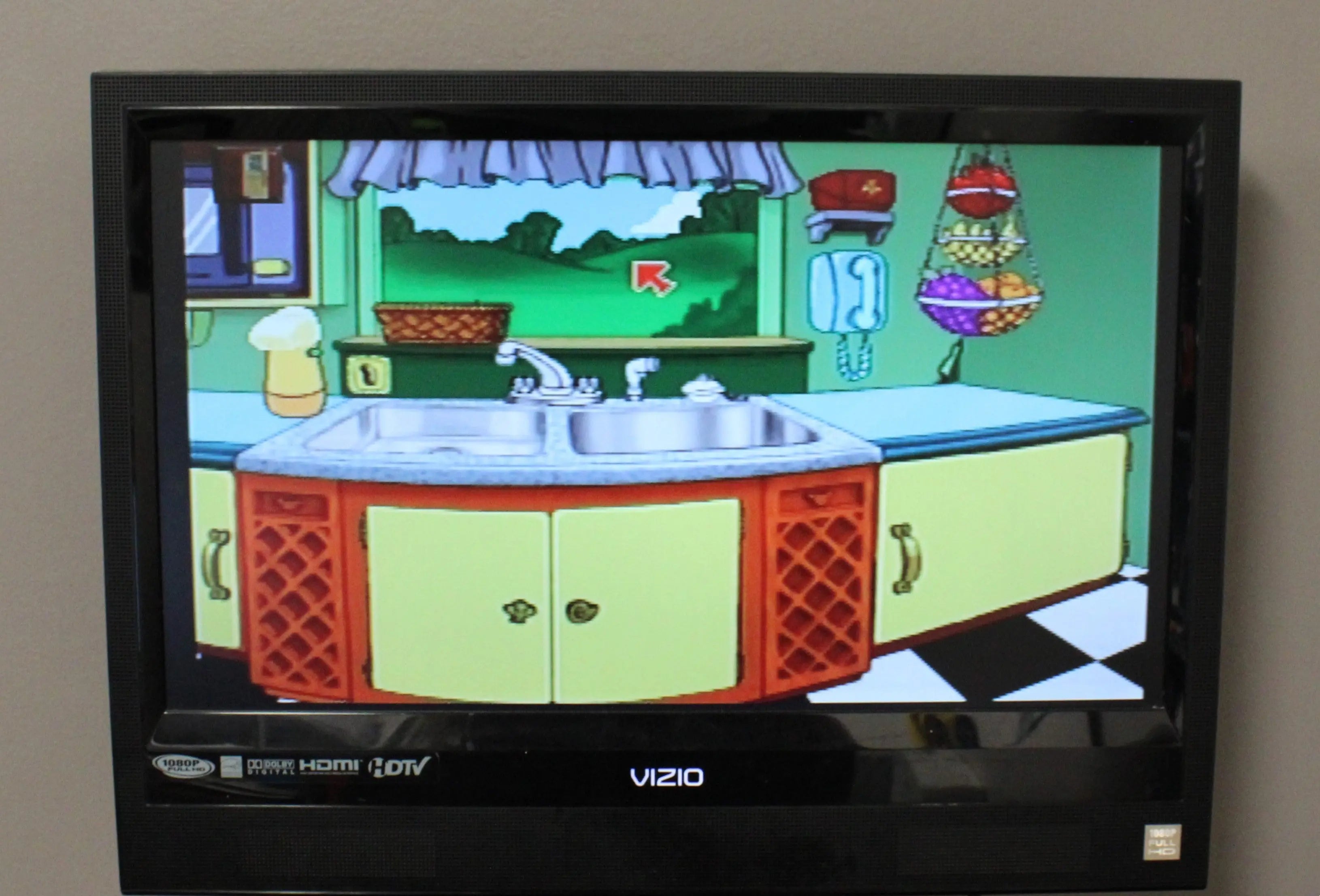 black label  NTSC-U CIB copy of My Disney Kitchen for Sony PlayStation 1, PS1. Video game. See picture of gameplay kitchen.