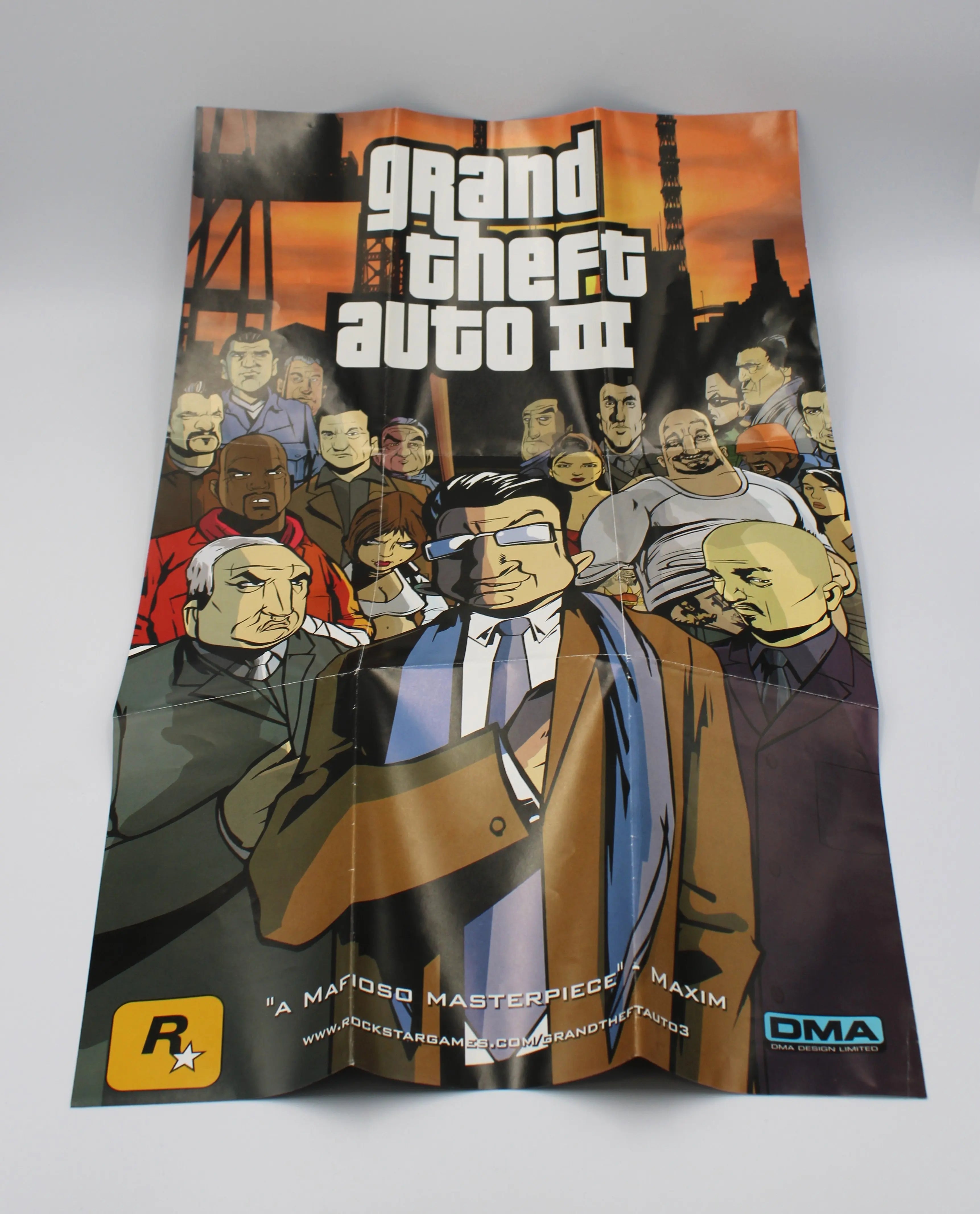 Grand Theft Auto 3 for the Sony PlayStation 2 - CIB + Poster