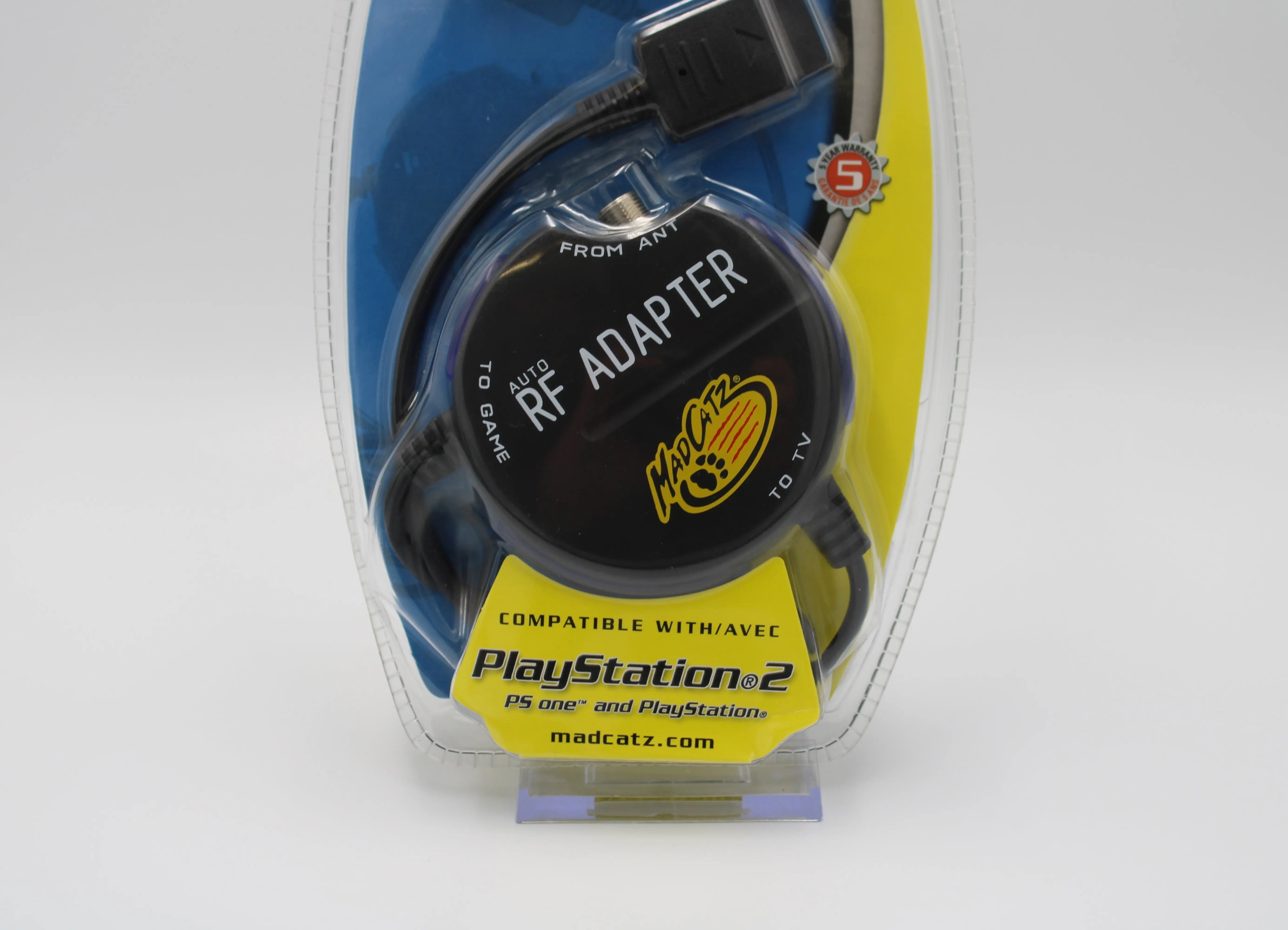 Brand New Mad Catz RF Adapter For Sony PlayStation 1 & 2, PS1/PS2