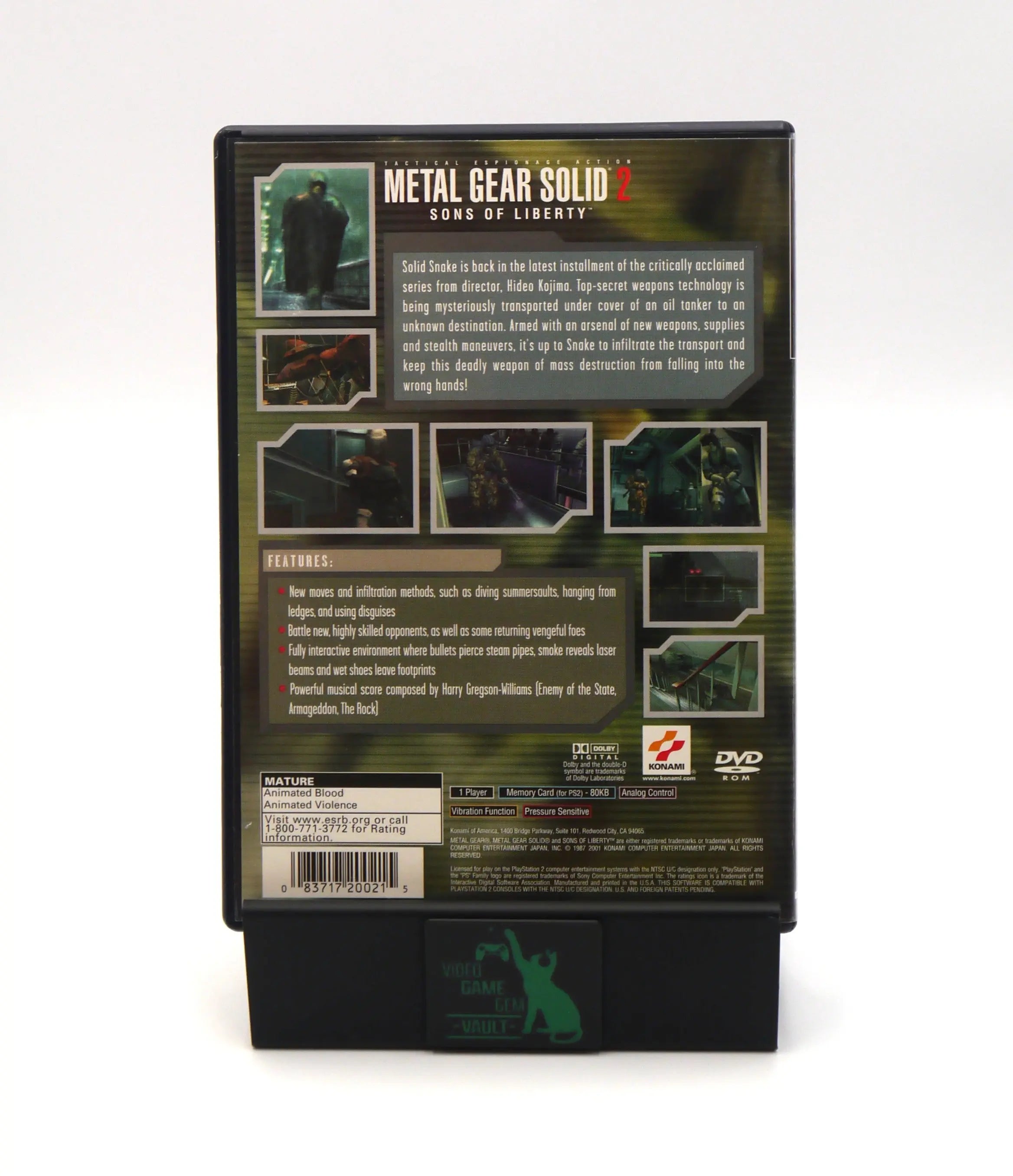 Metal Gear Solid 2: Sons of Liberty for Sony PlayStation 2 PS2 – Complete in Box (2001) PlayStation