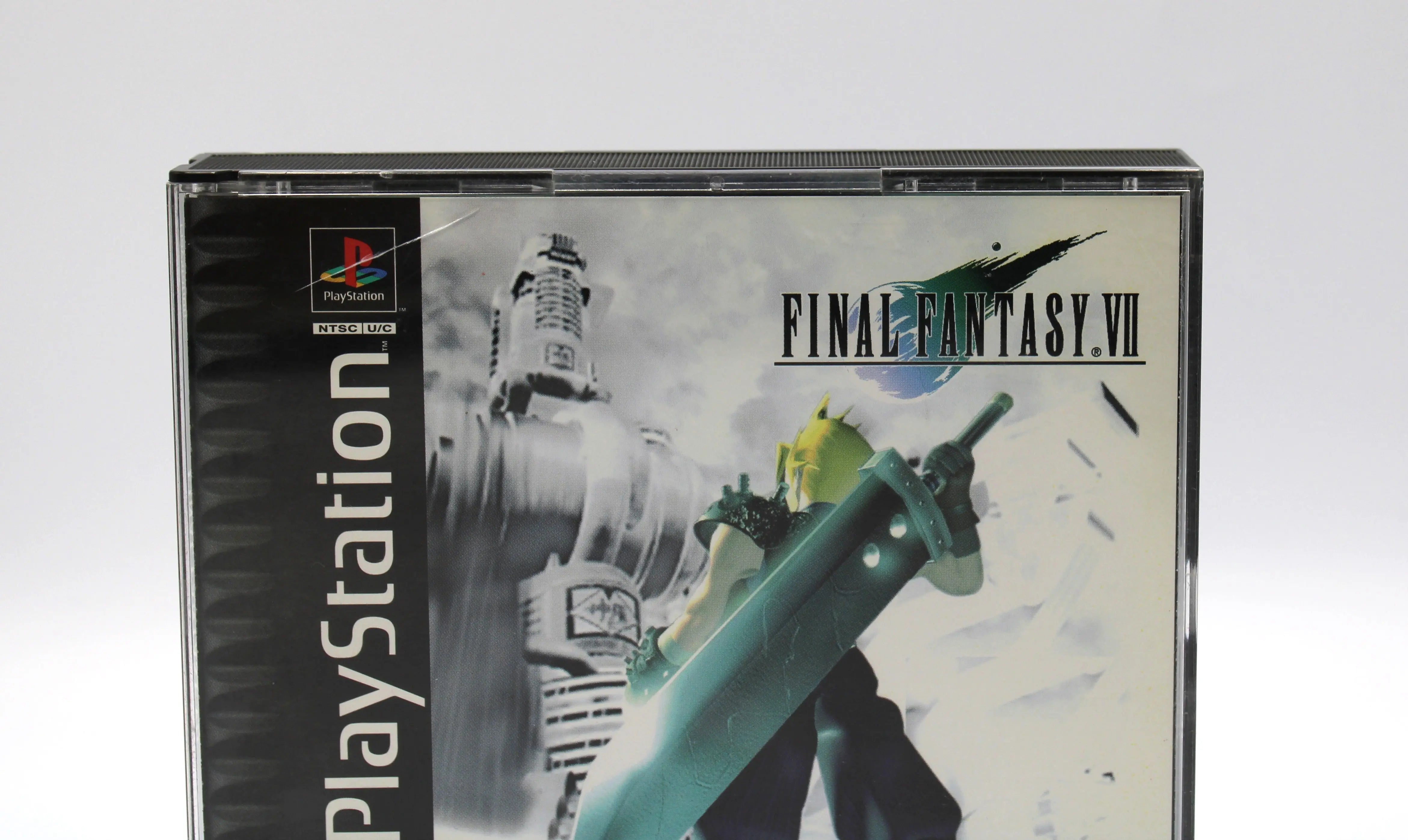 For sale is Final Fantasy VII Misprint Variant on Sony PlayStation 1, PS1. CIB black label. See picture of OEM case top front with some cracks.