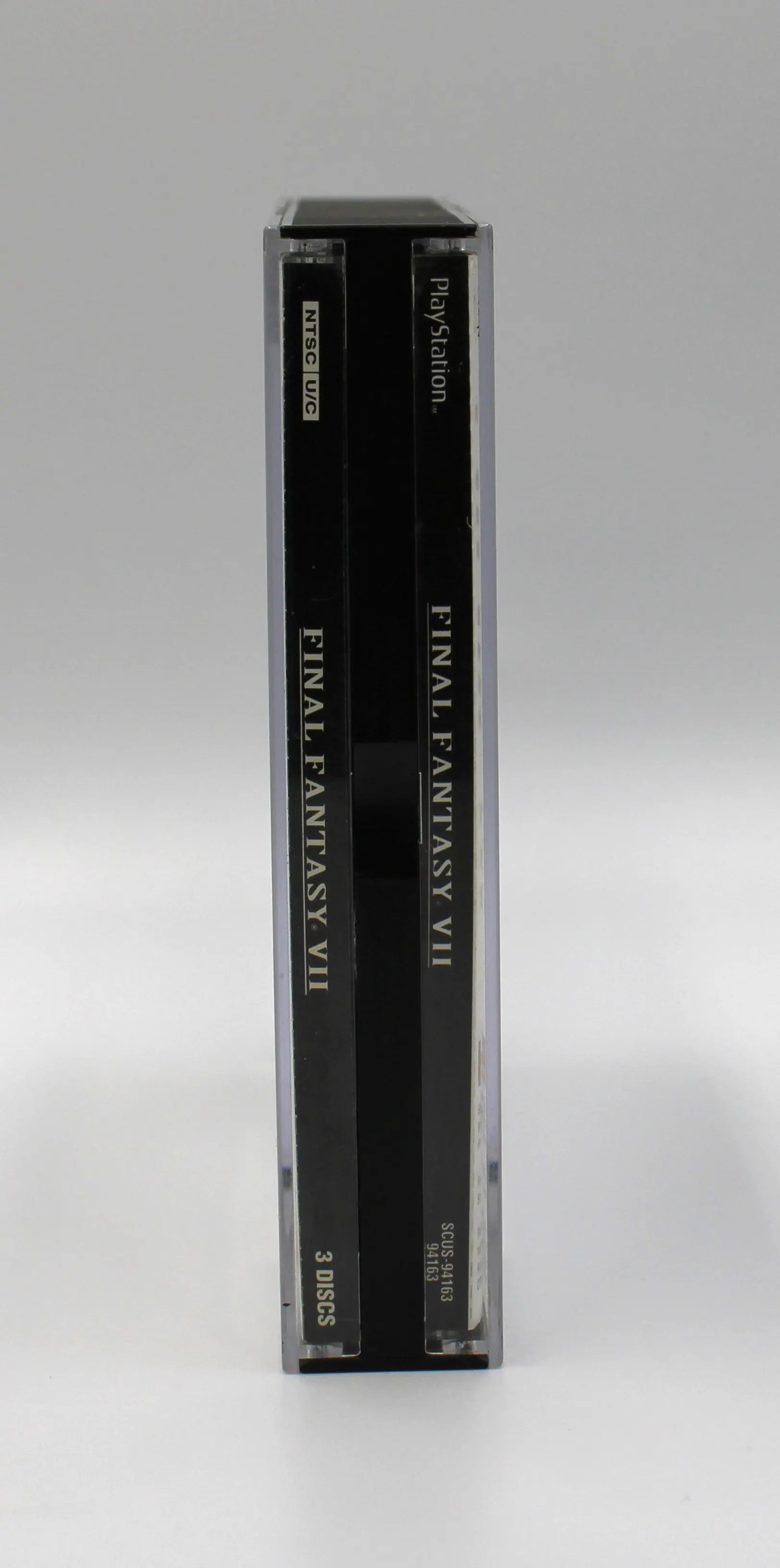 For sale is Final Fantasy VII Misprint Variant on Sony PlayStation 1, PS1. CIB black label. See picture of OEM case side.