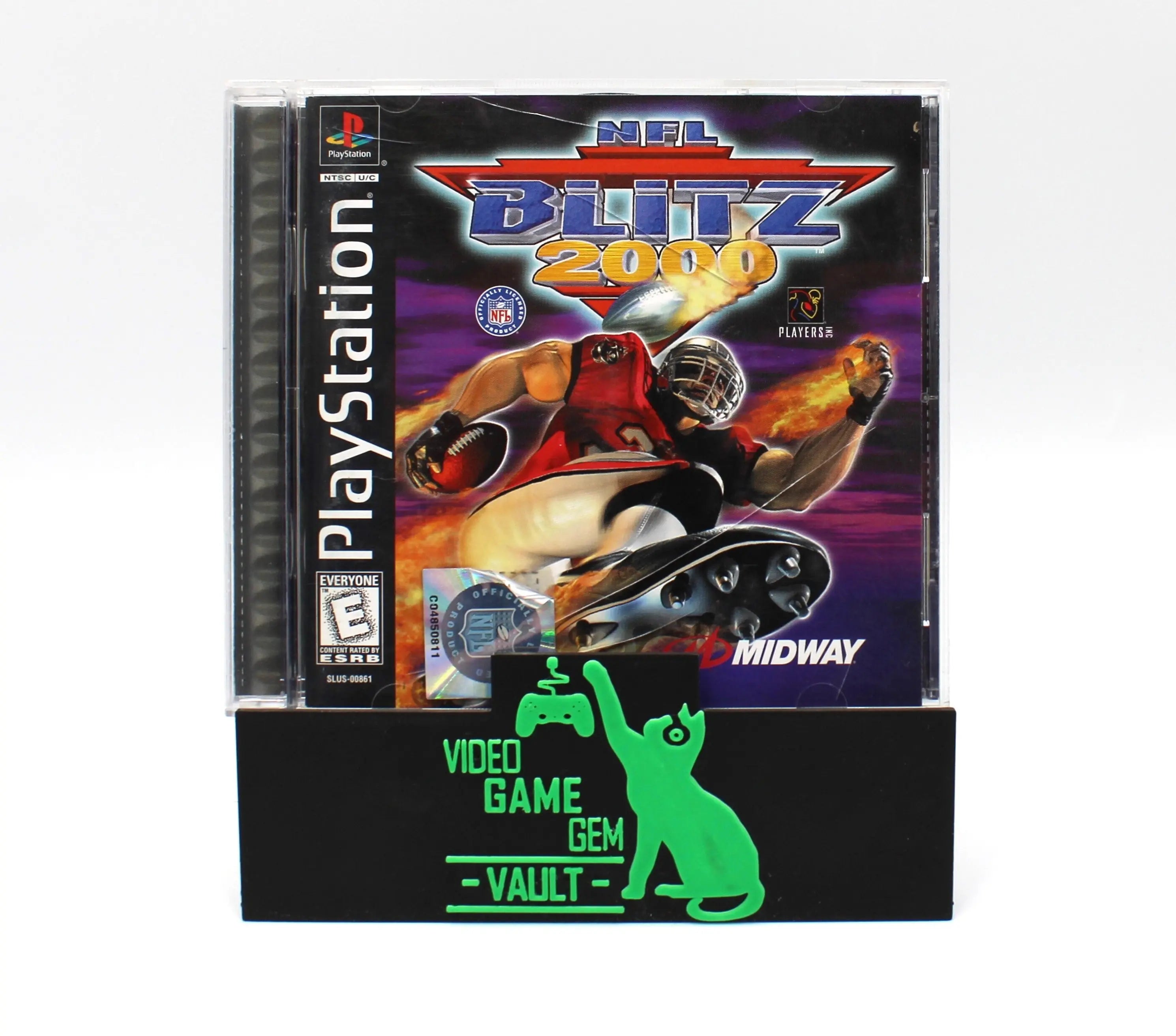 For sale is a black label game copy of NFL Blitz 2000 for Sony PlayStation 1, PS1. Football. CIB with Reg Card. See picture of front cover.