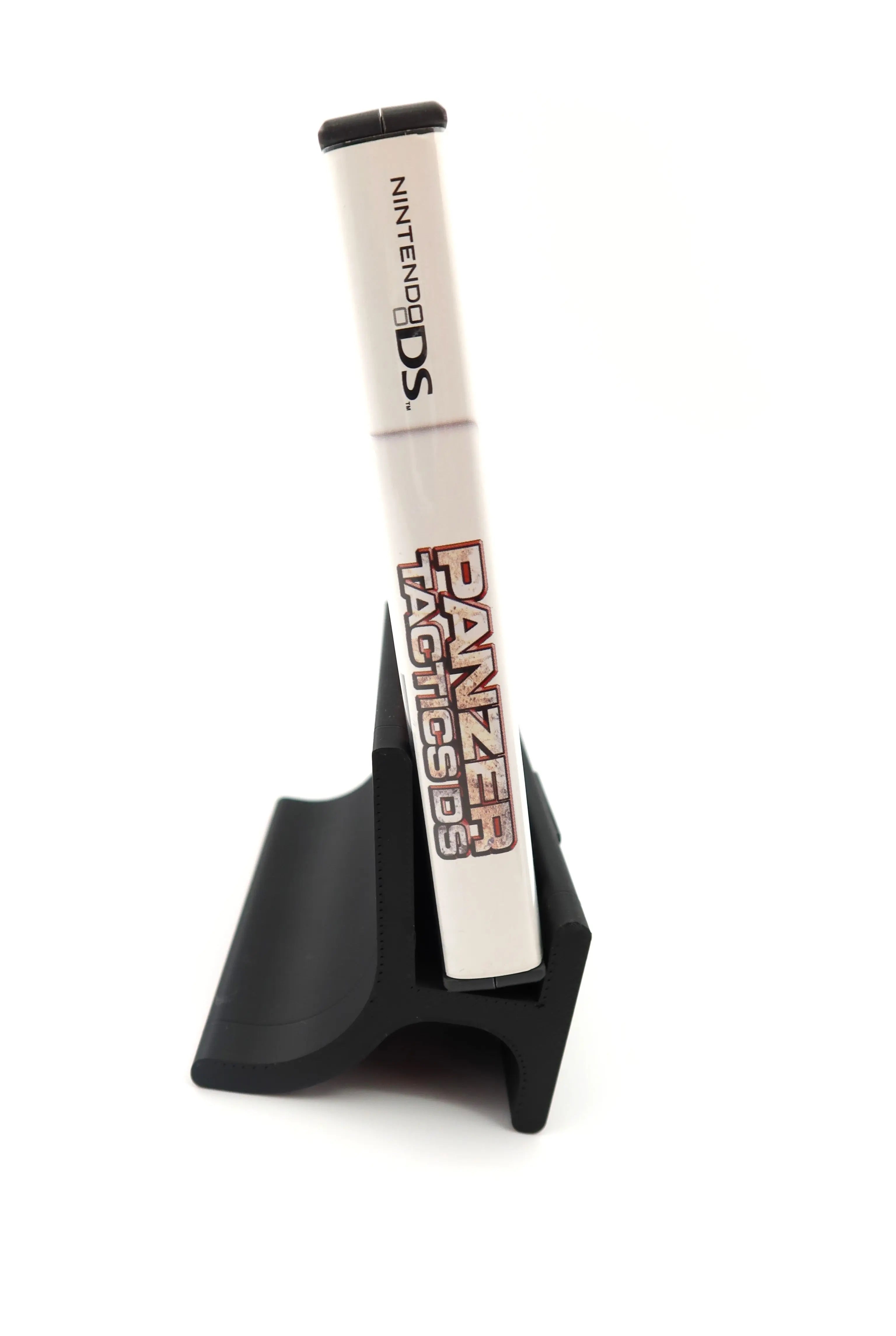 Spine of artwork cover of Panzer Tactics DS for Nintendo DS. Authentic cover showing game title text.