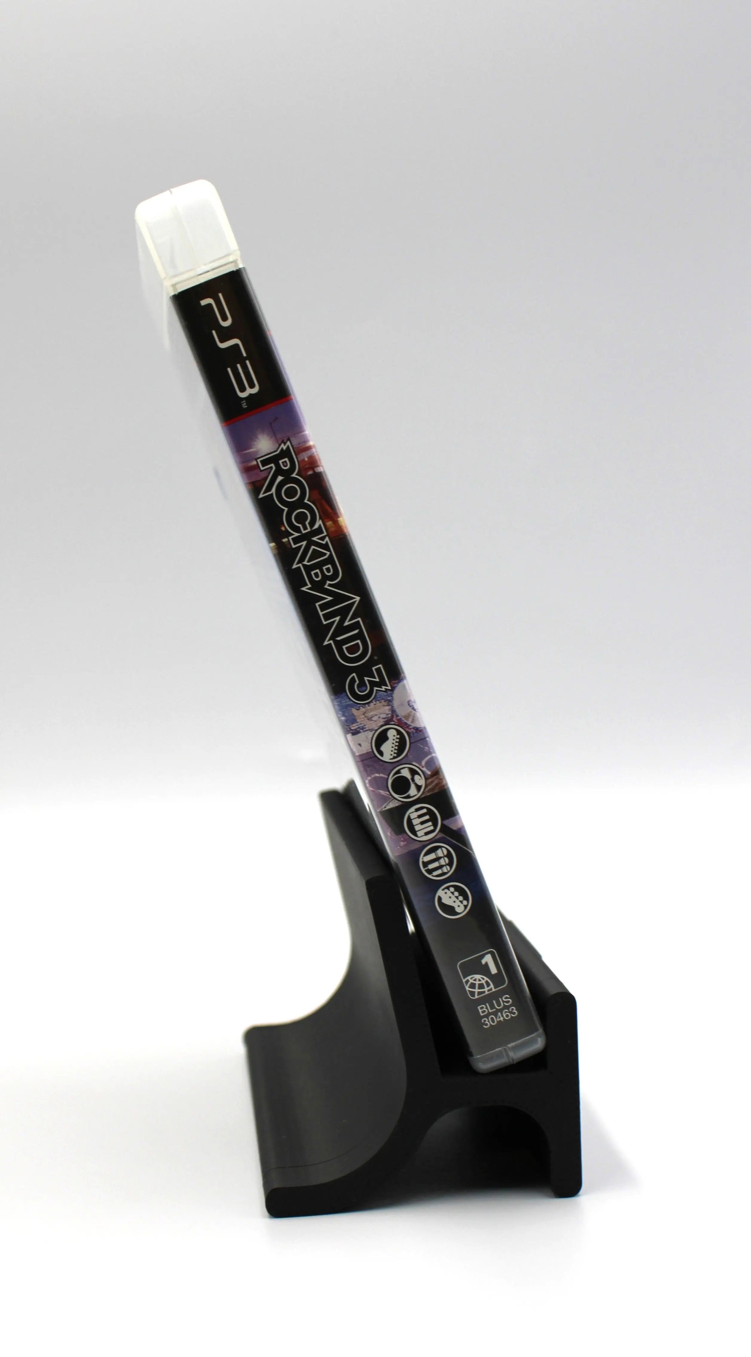 Spine view of Rock Band 3 for Sony PlayStation 3 PS3 – Complete in Box (2010) NTSC-U. Includes title, PS3 logo, and product code BLUS 30463.PlayStation