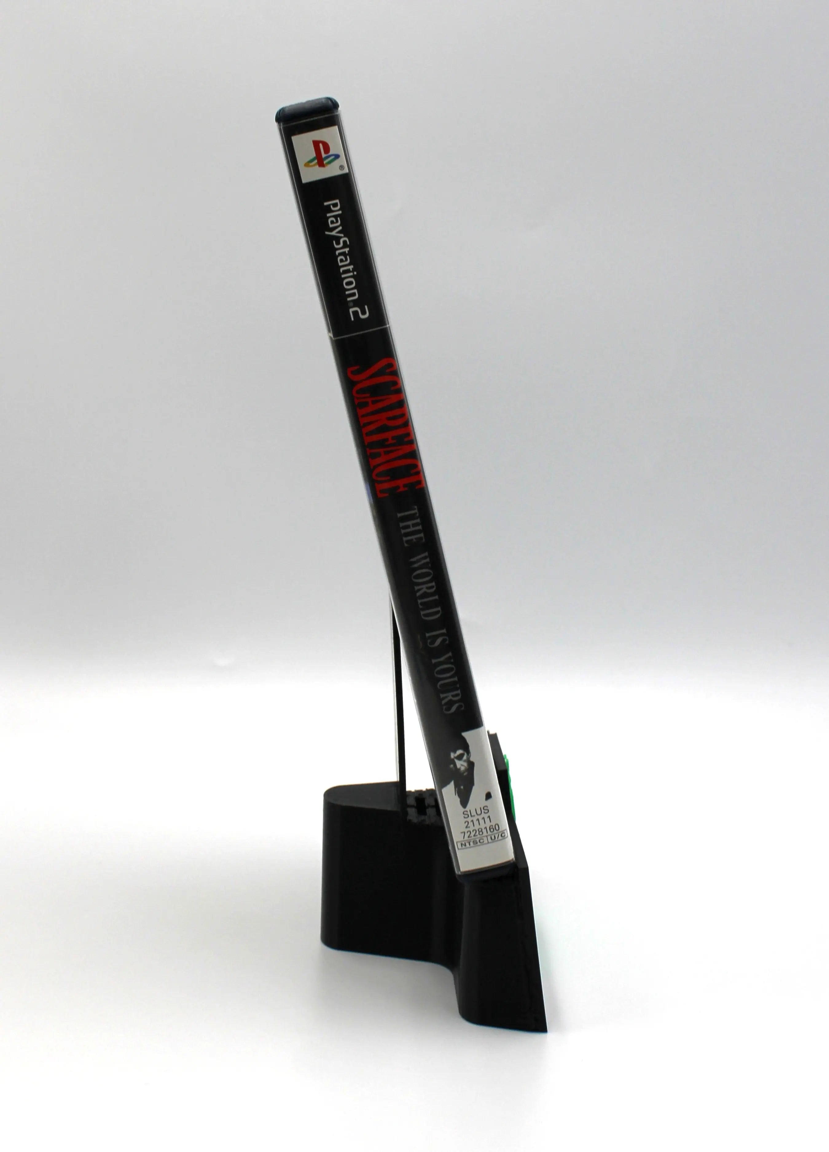 Features an NTSC-U black label game copy of Scarface: The World Is Yours on the Sony PS2, PlayStation 2. CIB. See picture of case spine. The case and cover are clean with legible text.