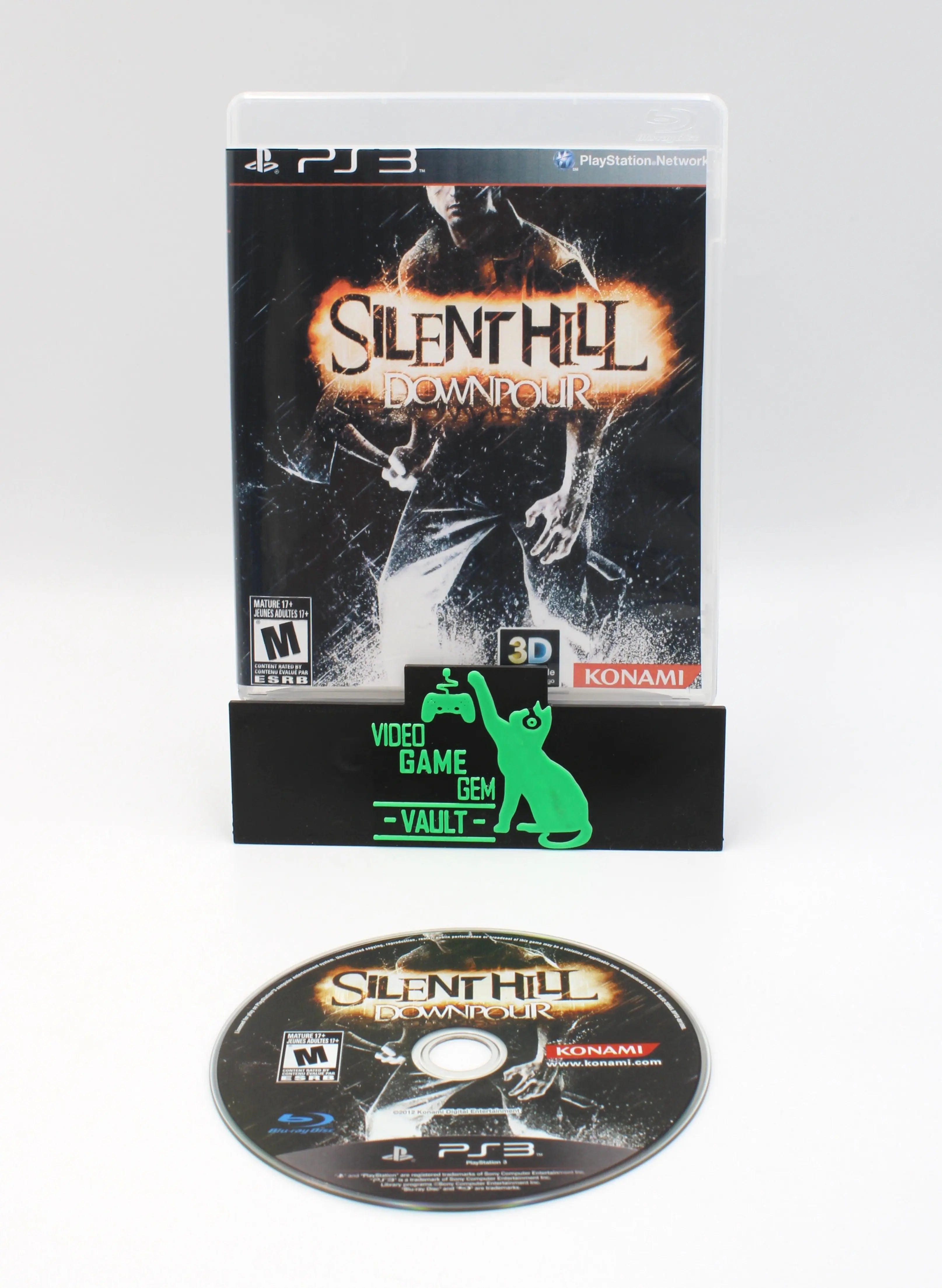 Main display of Silent Hill: Downpour for Sony PlayStation 3 PS3 (2012) NTSC-U – includes case with glossy reprint artwork and authentic game disc; no manual included