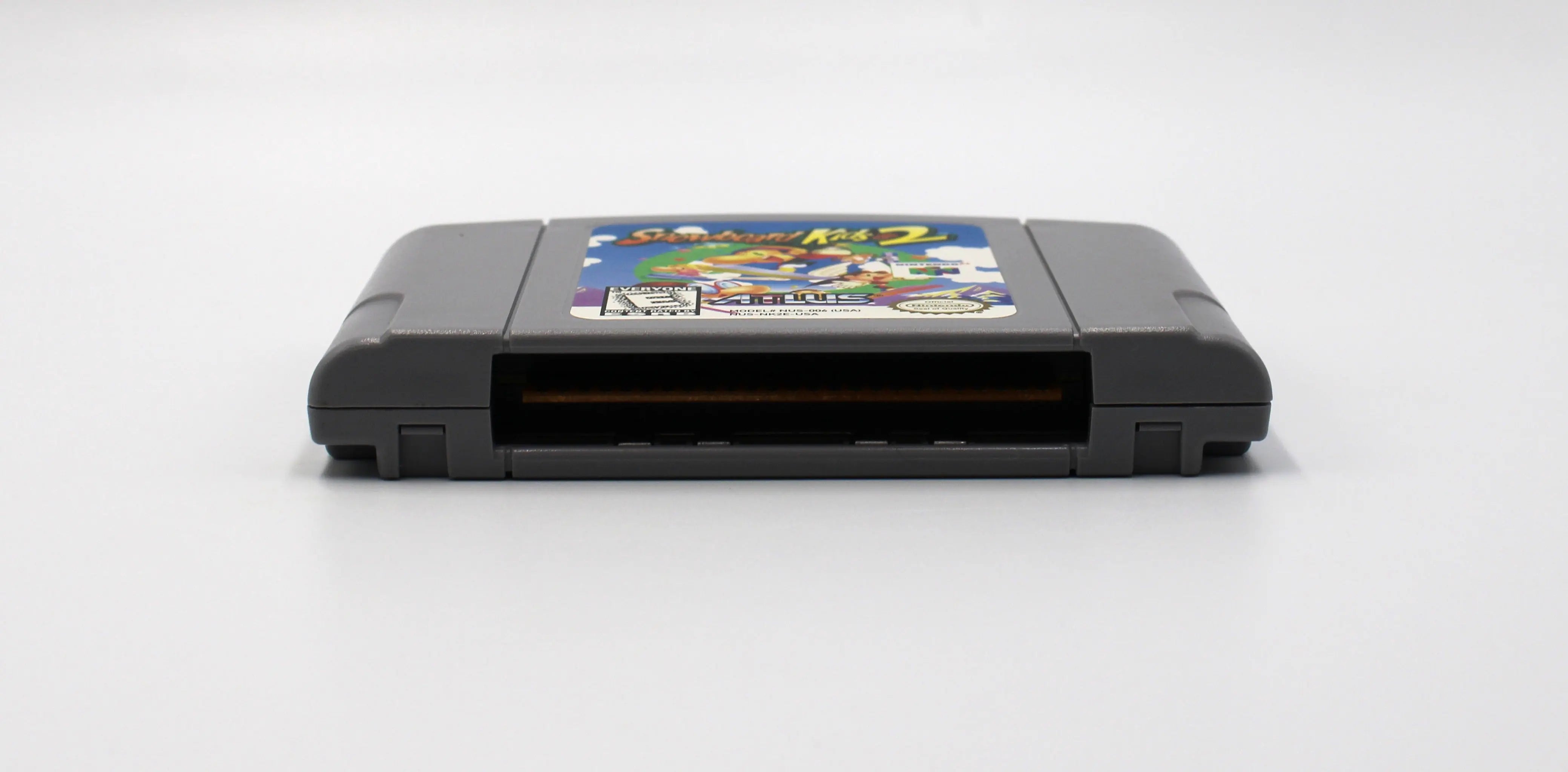 Shop online for authentic NTSC copy of Snowboard Kids 2 for the Nintendo 64, N64.  Michigan based. Refurbished. See picture of bottom pins of cartridge.