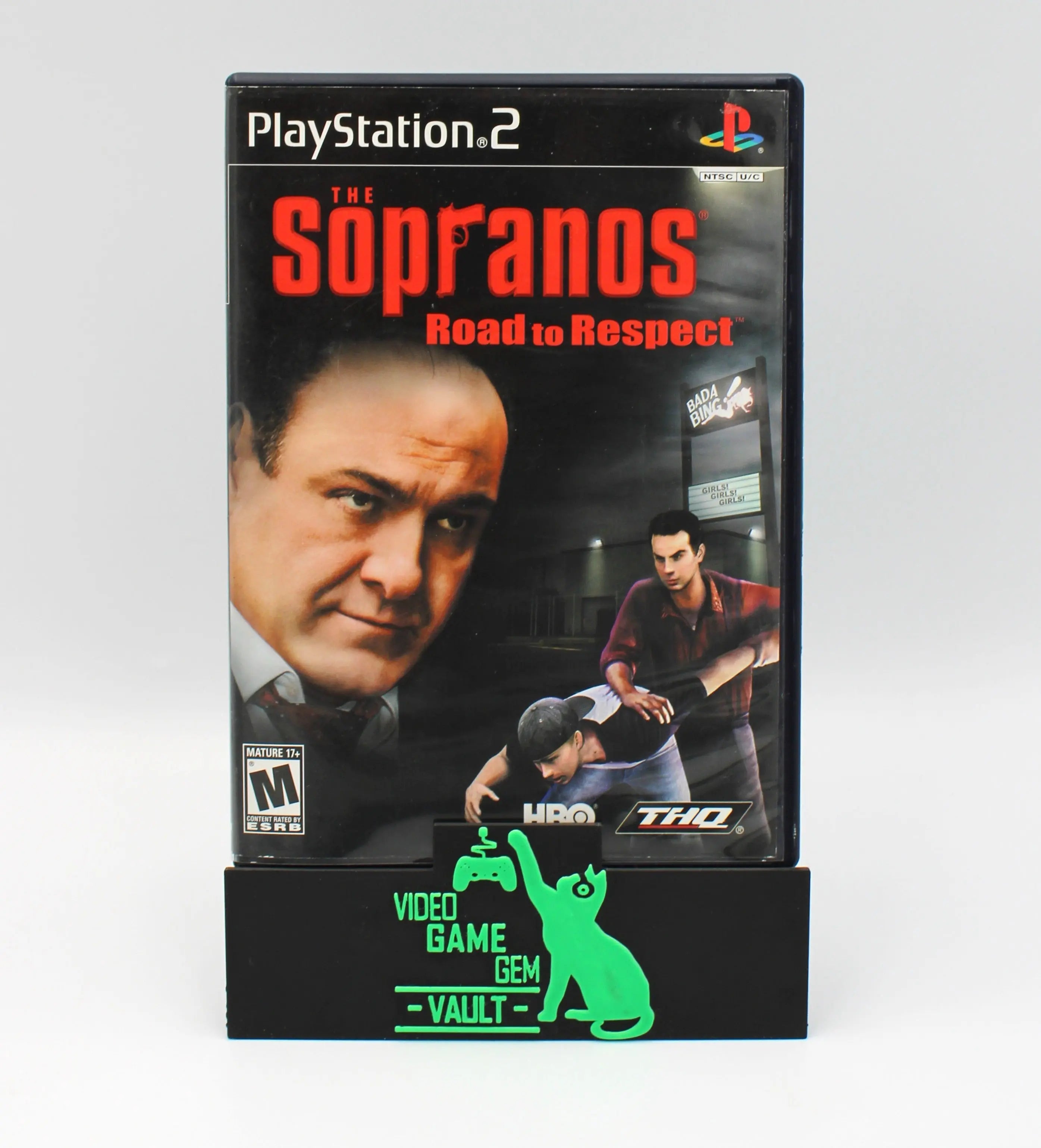 Front case is The Sopranos Road to Respect for Sony PlayStation 2. PS2. NTSC-U. Complete in Box! See picture of front cover.