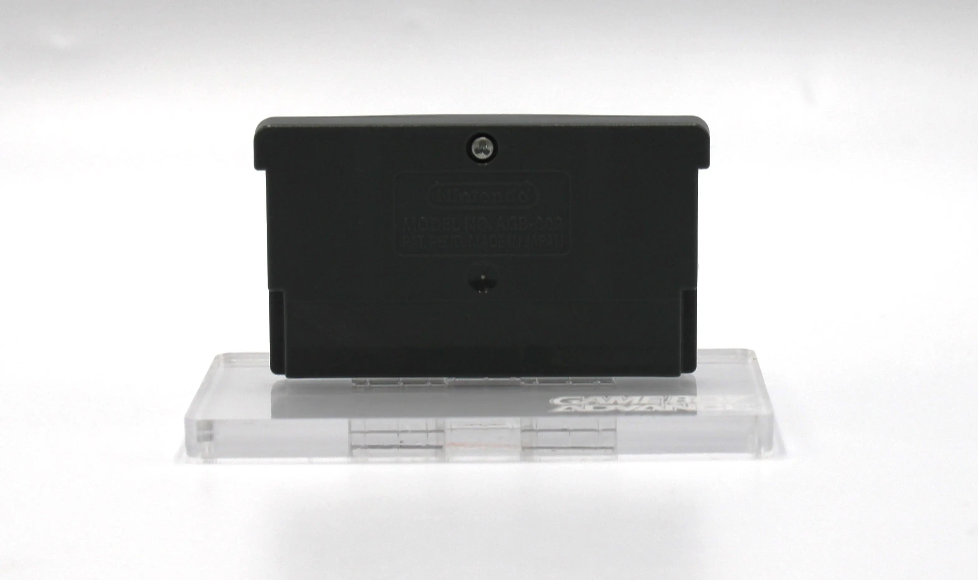 Back shell view of The Incredibles for Nintendo Game Boy Advance GBA – Authentic Game Cartridge (2004) NTSC‑U, showing authentic Nintendo stamping and screw position.