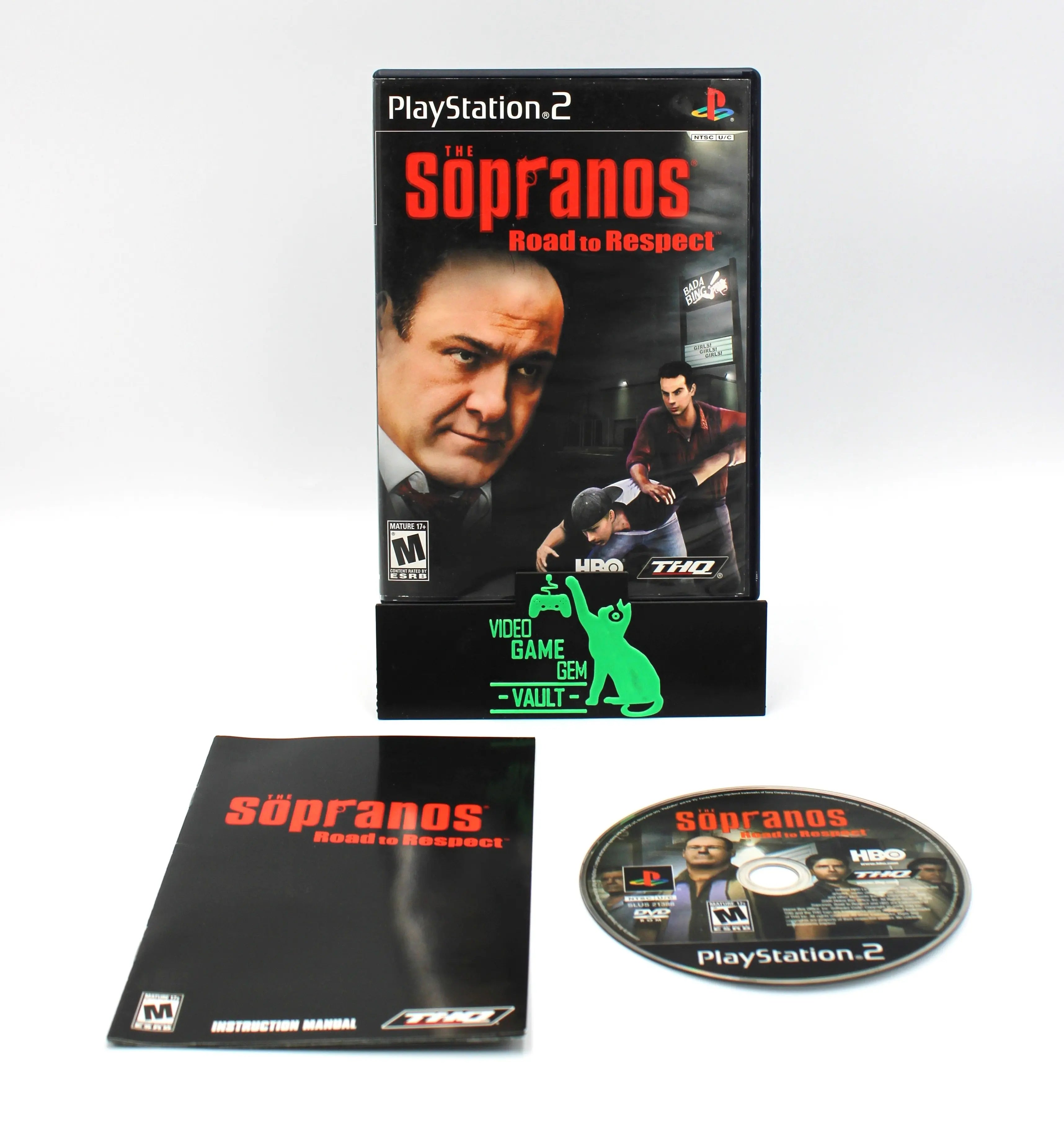 View The Sopranos Road to Respect for Sony PlayStation 2. PS2. Complete in Box! See picture of front cover, case, manual, and game disc.