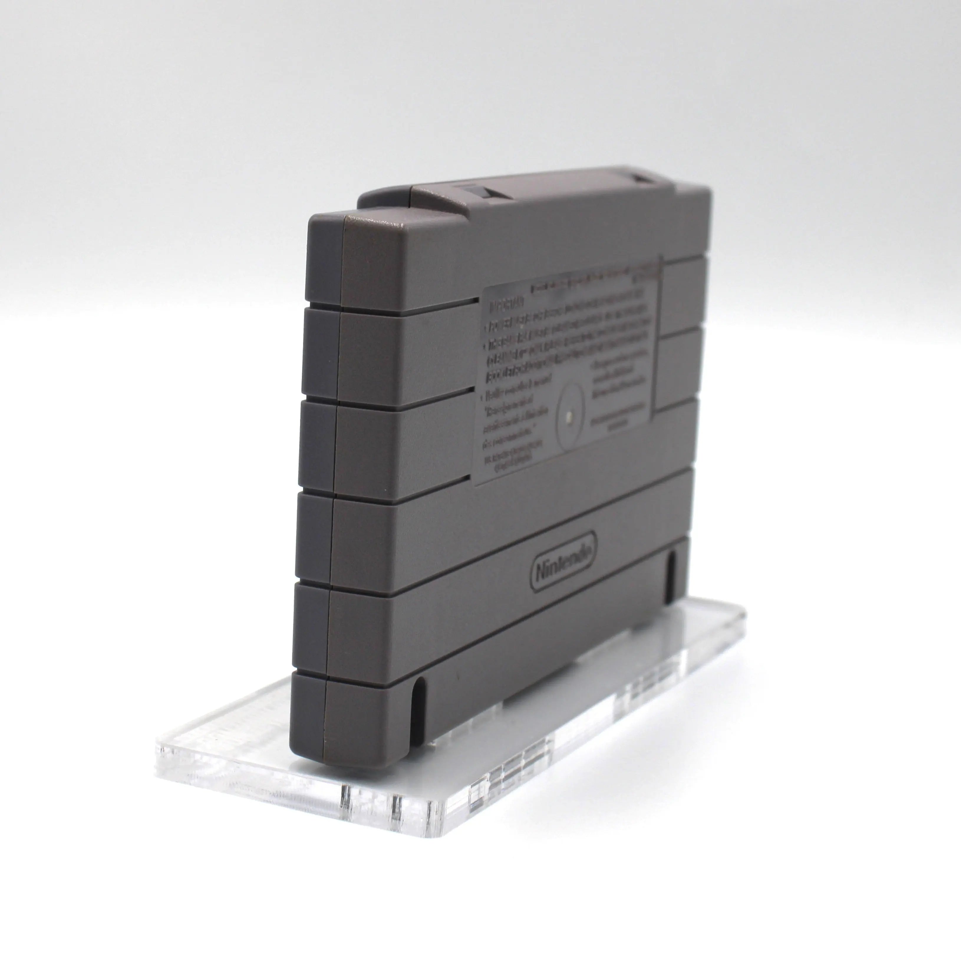 Left side angle of Tom and Jerry for Super Nintendo SNES (1993) NTSC-U, showing light cartridge discoloration from age and use.