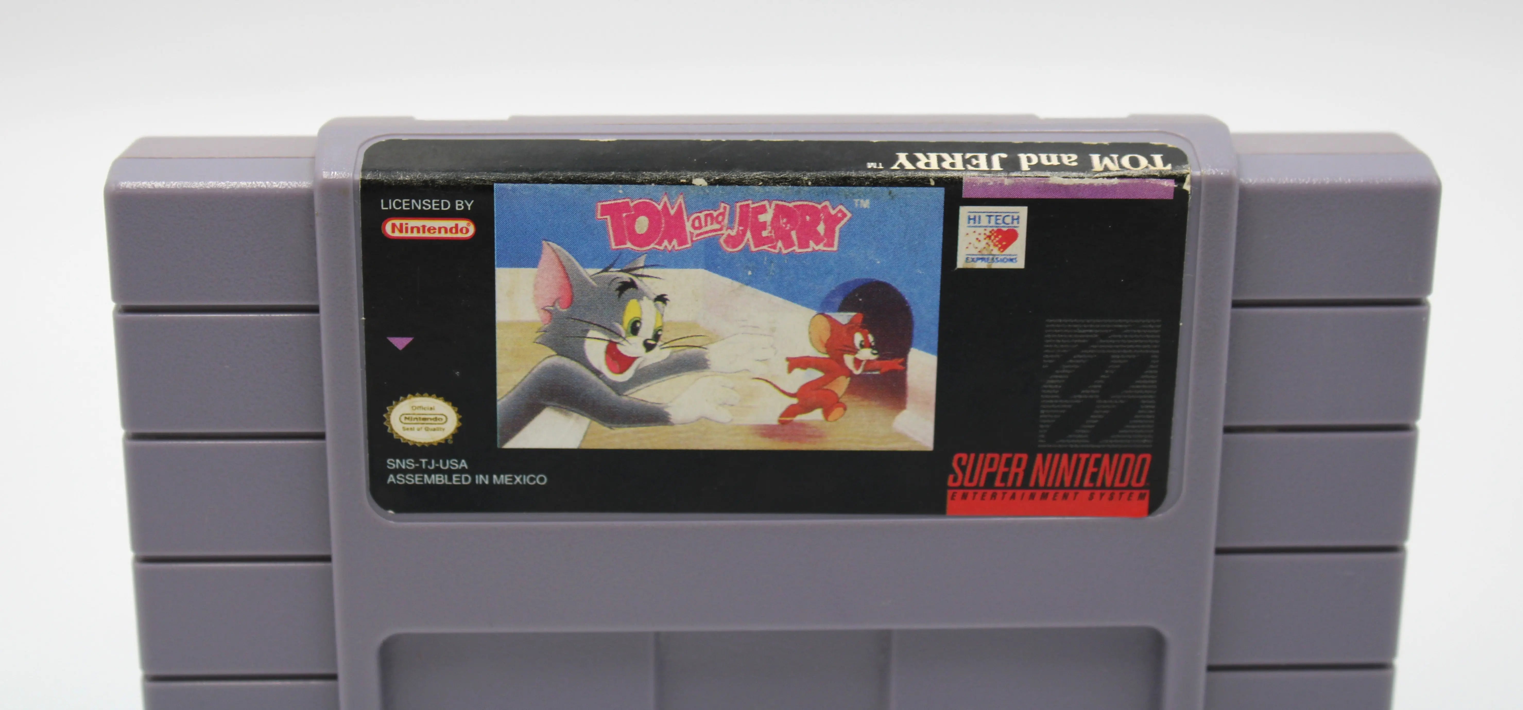 Snes Label Tom and Jerry (Super Nintendo SNES, 1993) Authentic Game Cartridge ...